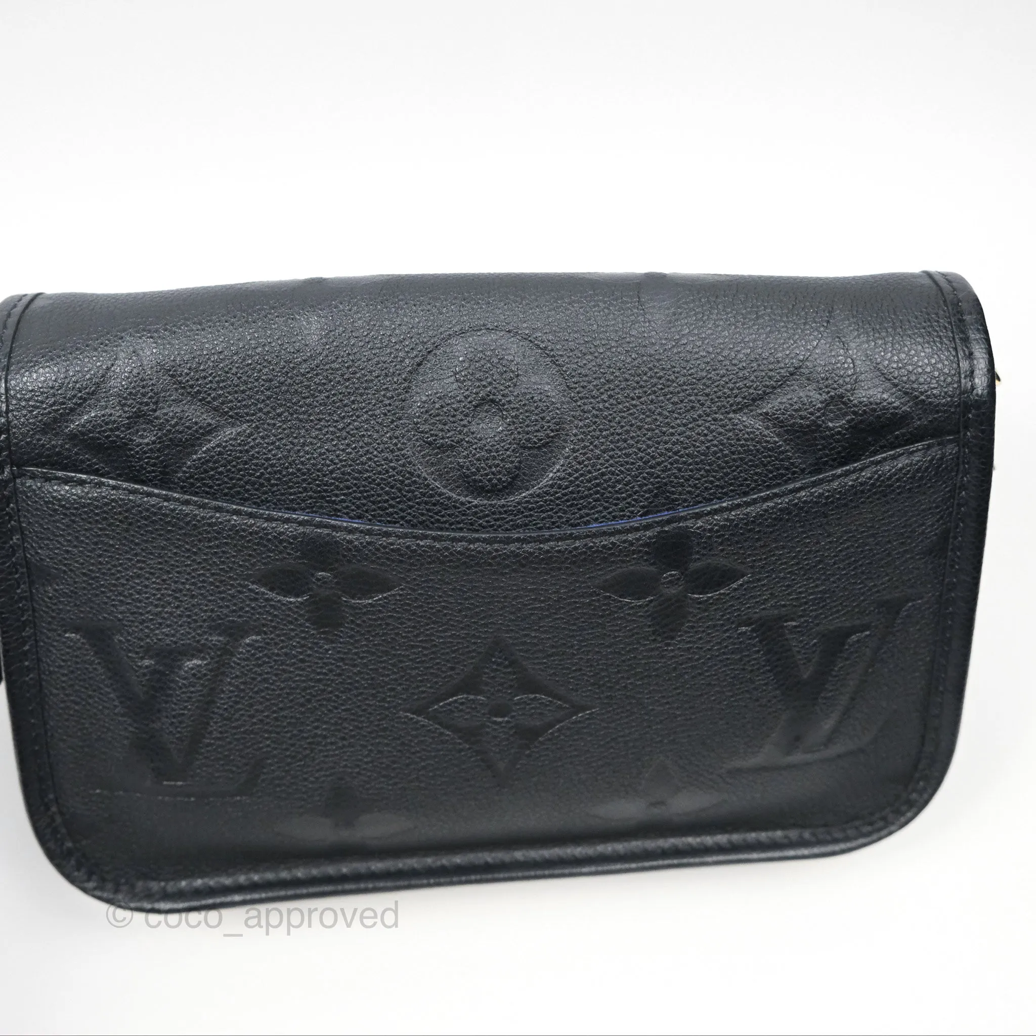Louis Vuitton Diane Black Monogram Empreinte Leather