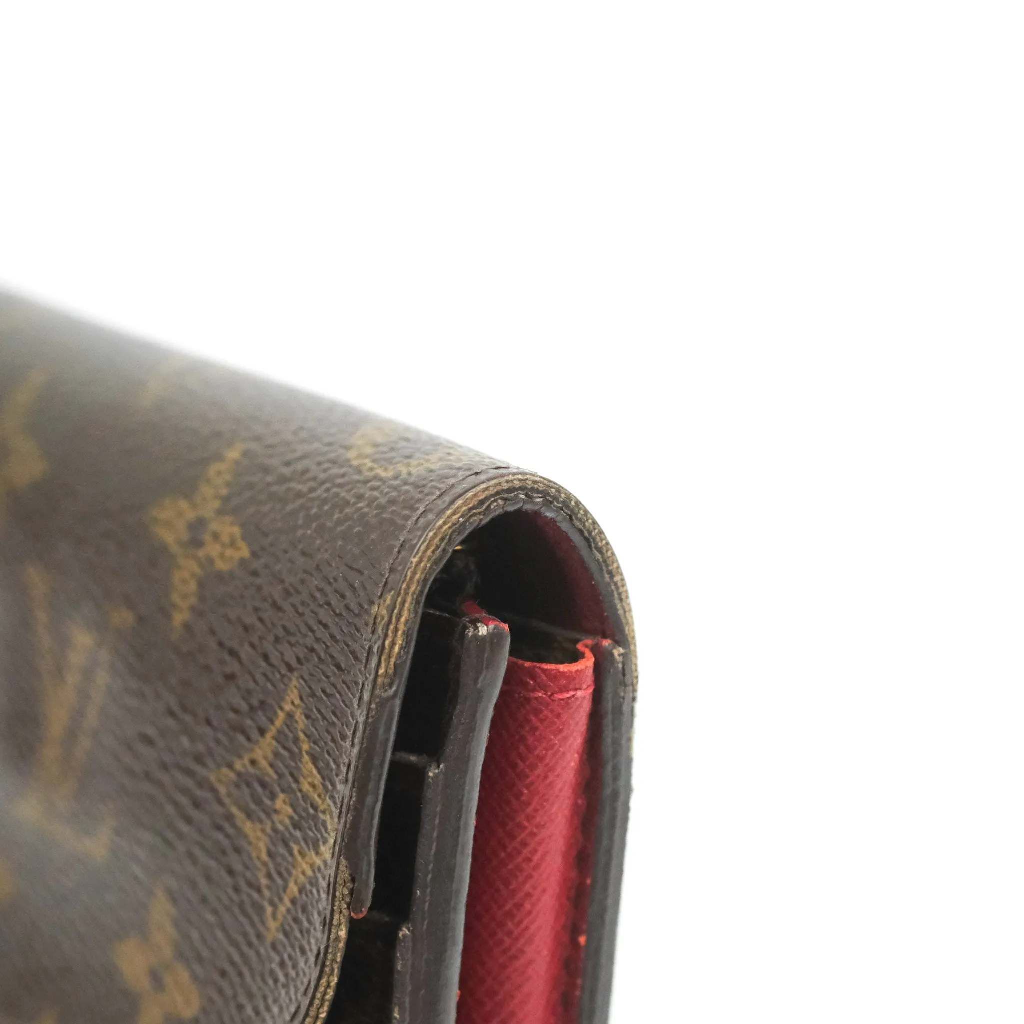 Louis Vuitton Emilie Wallet Monogram Red