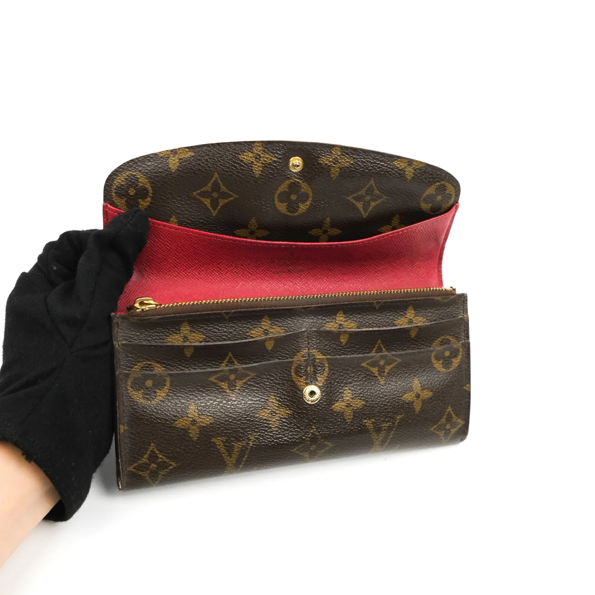 Louis Vuitton Emilie Wallet Monogram Red