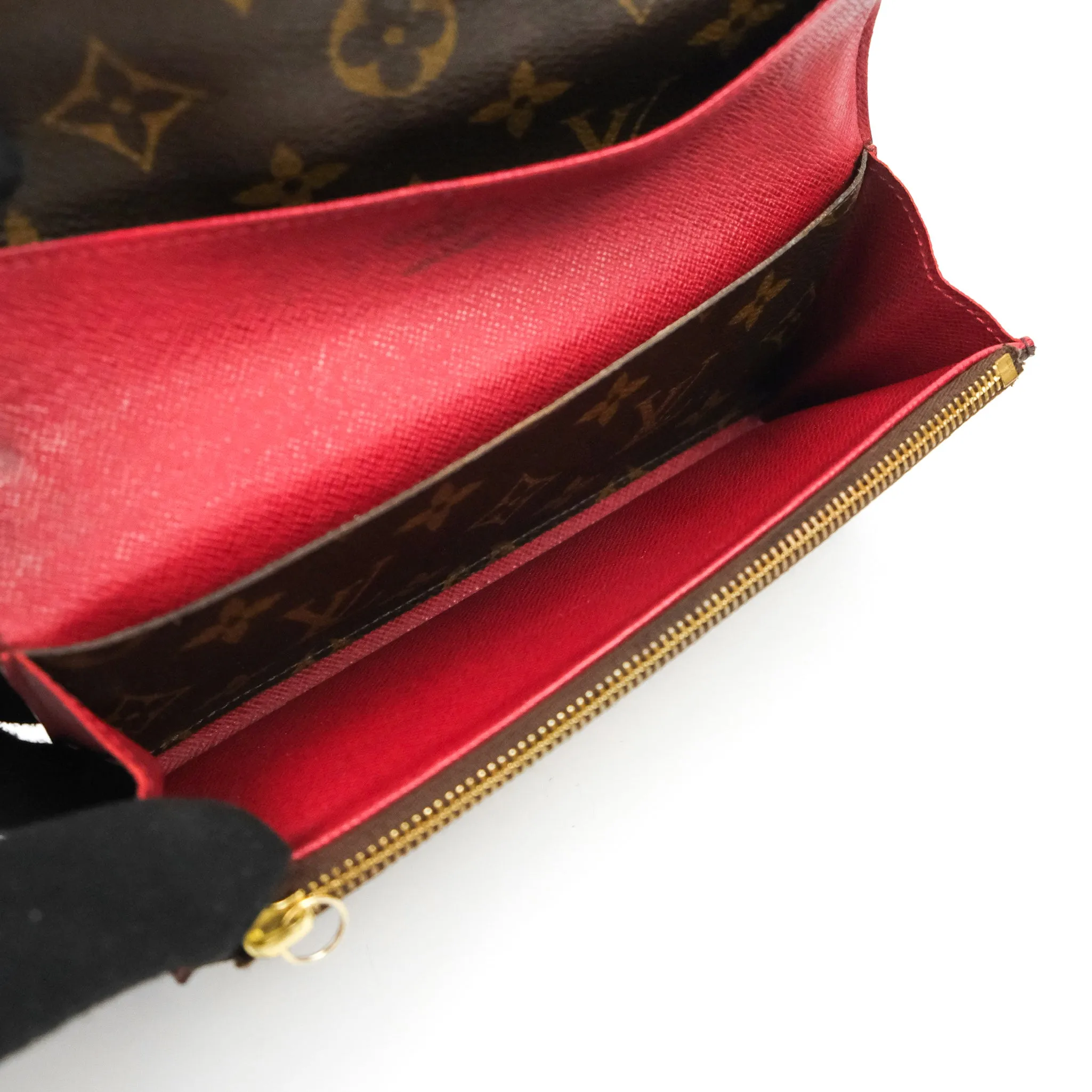 Louis Vuitton Emilie Wallet Monogram Red