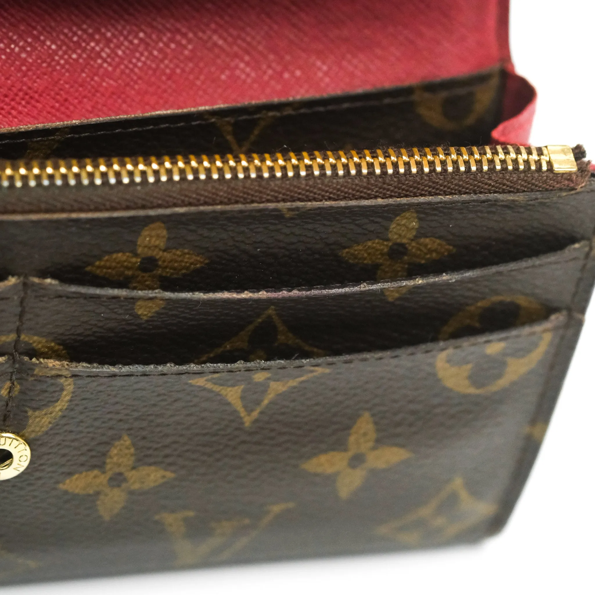 Louis Vuitton Emilie Wallet Monogram Red