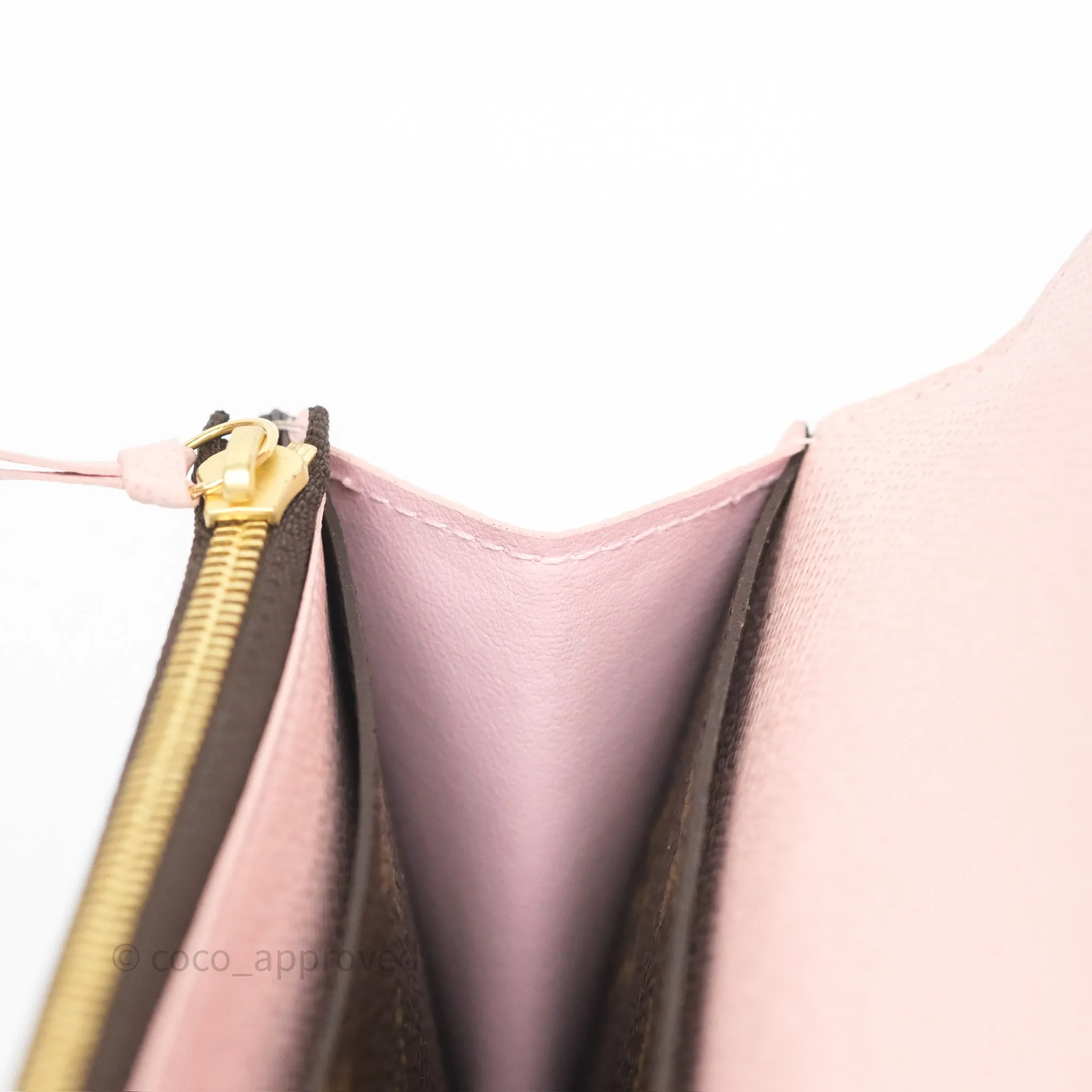 Louis Vuitton Emilie Wallet Monogram Rose Ballerine