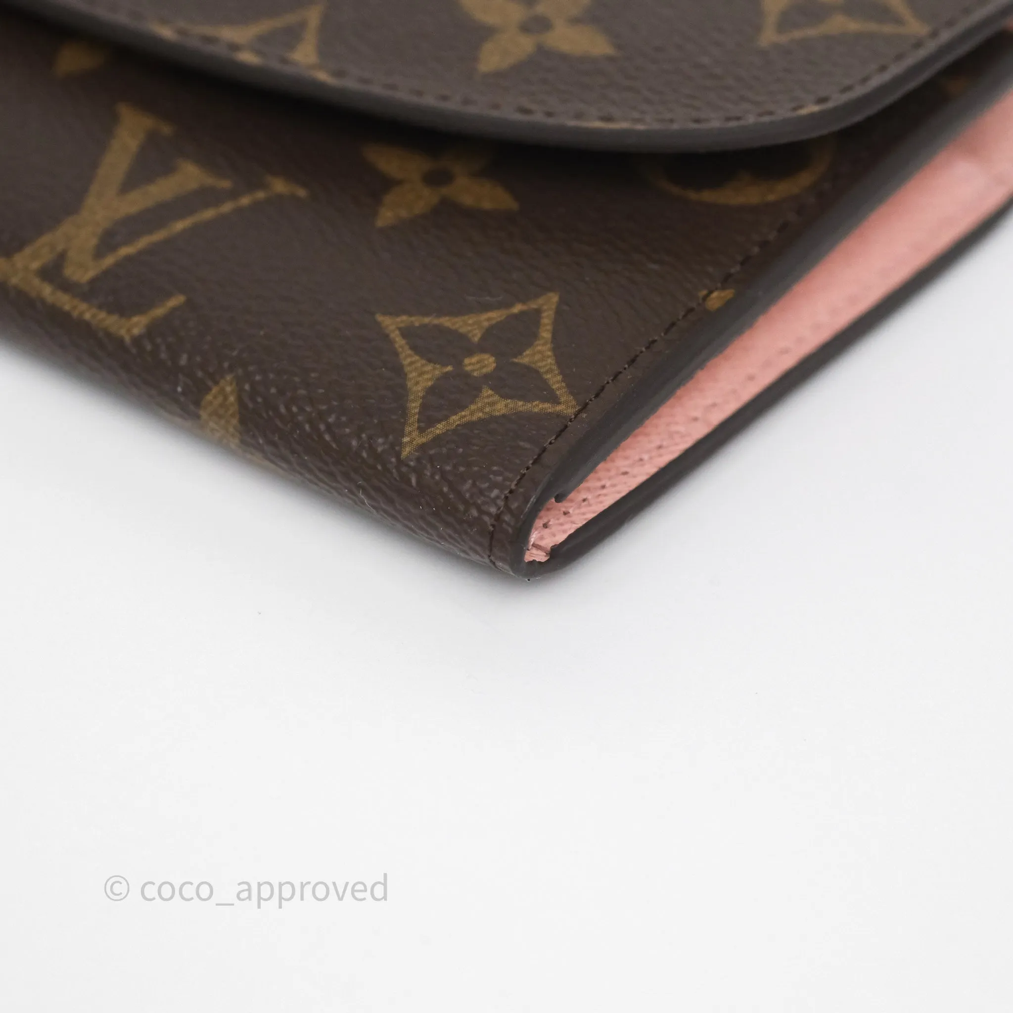 Louis Vuitton Emilie Wallet Monogram Rose Ballerine