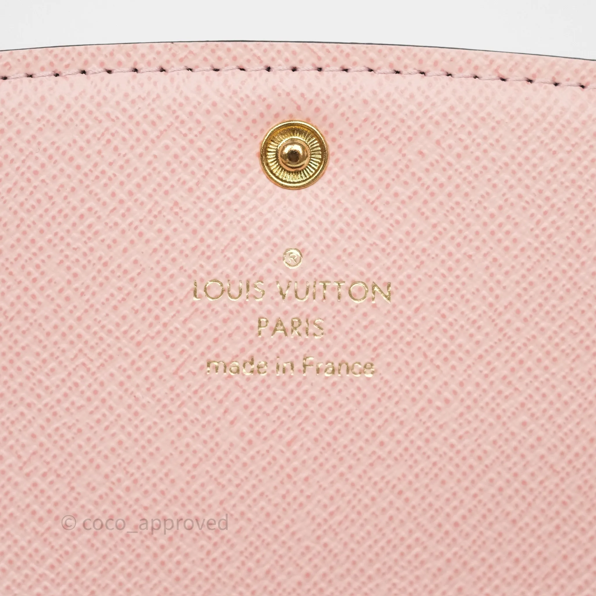 Louis Vuitton Emilie Wallet Monogram Rose Ballerine