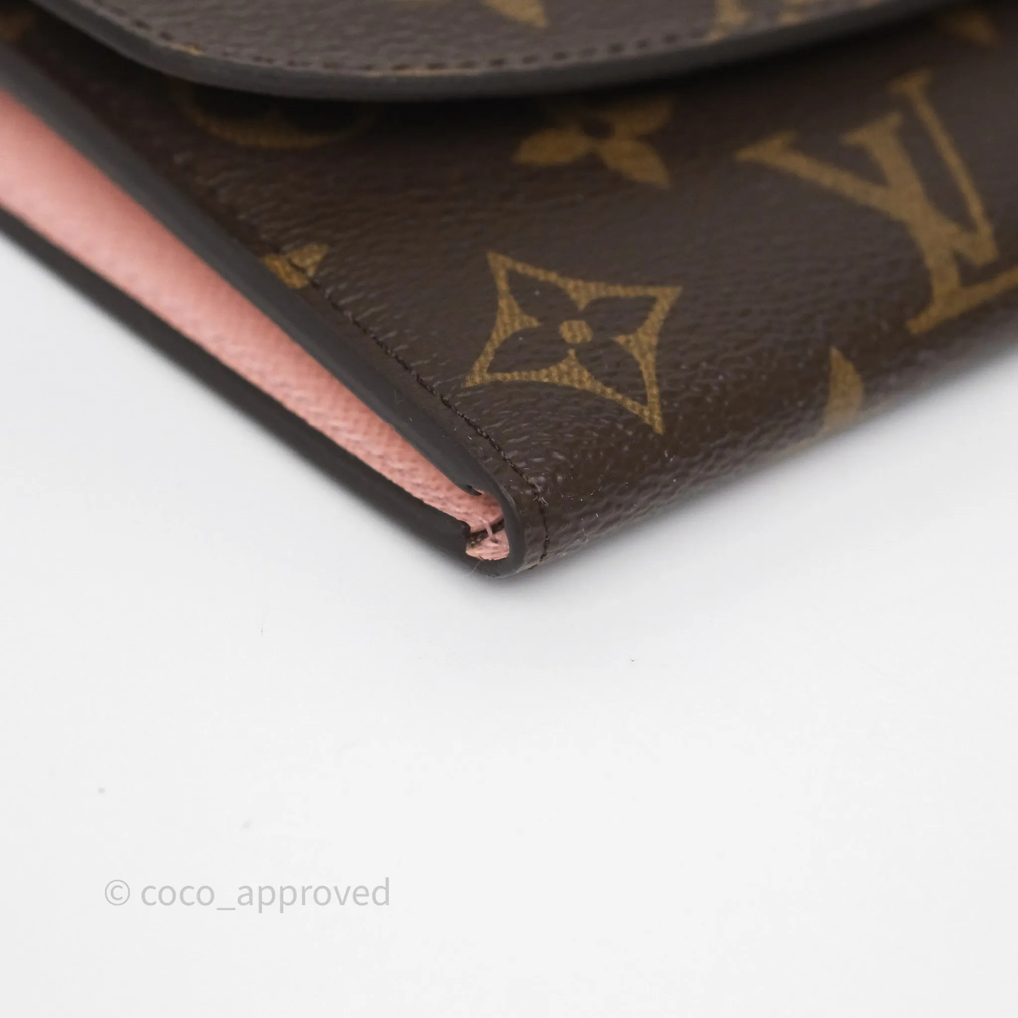 Louis Vuitton Emilie Wallet Monogram Rose Ballerine