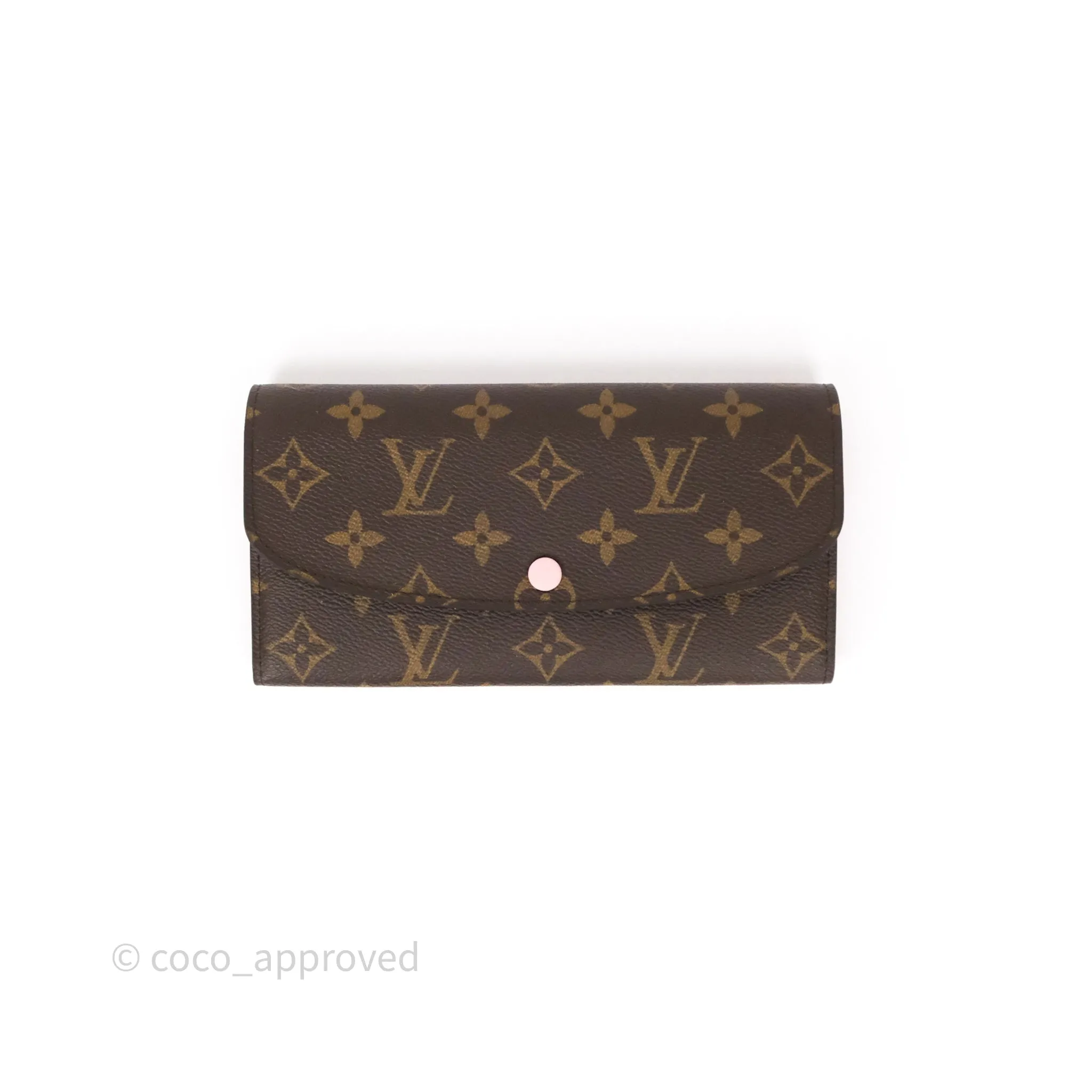 Louis Vuitton Emilie Wallet Monogram Rose Ballerine