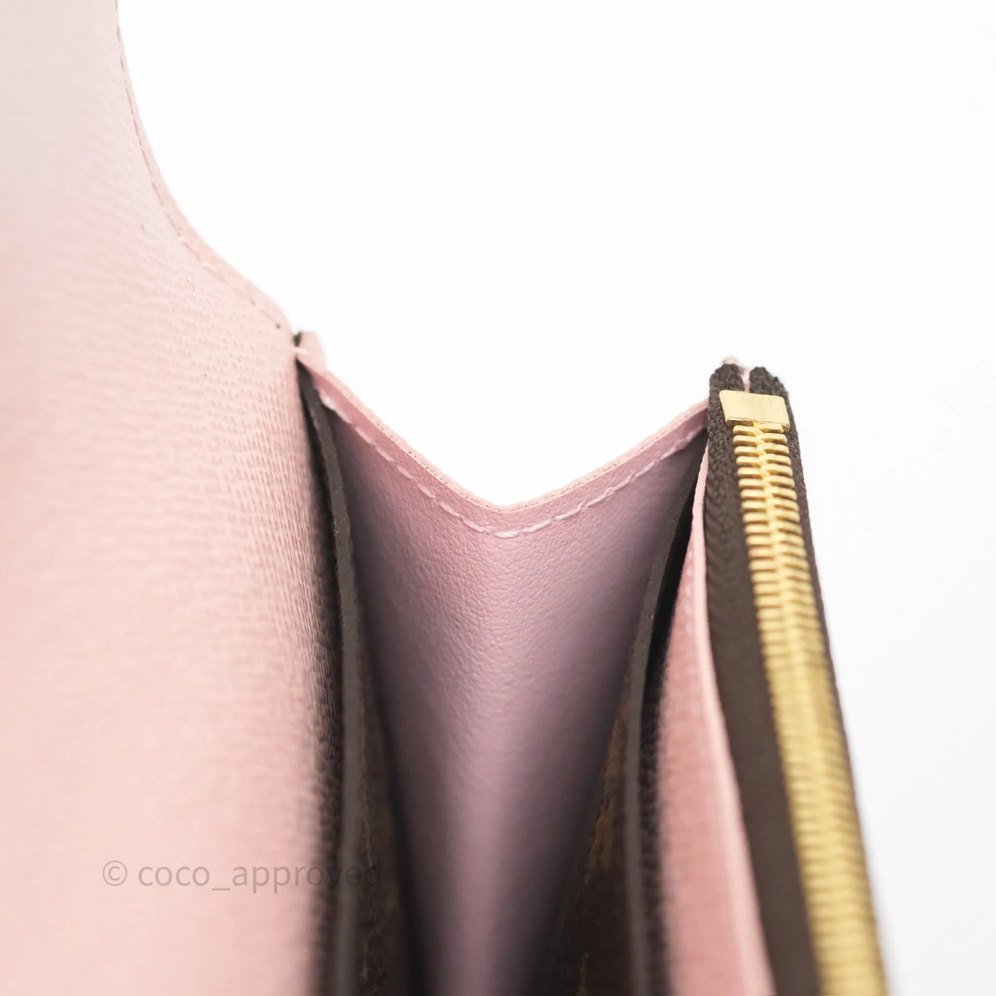 Louis Vuitton Emilie Wallet Monogram Rose Ballerine