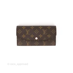 Louis Vuitton Emilie Wallet Monogram Rose Ballerine