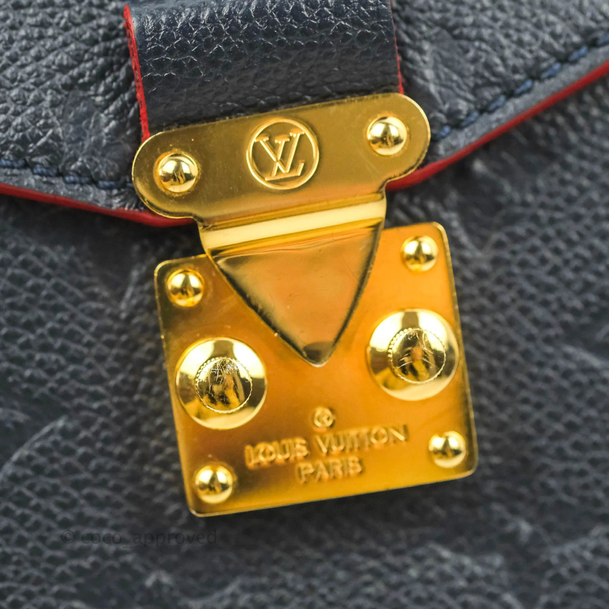 Louis Vuitton Empreinte Pochette Metis Marine Rouge