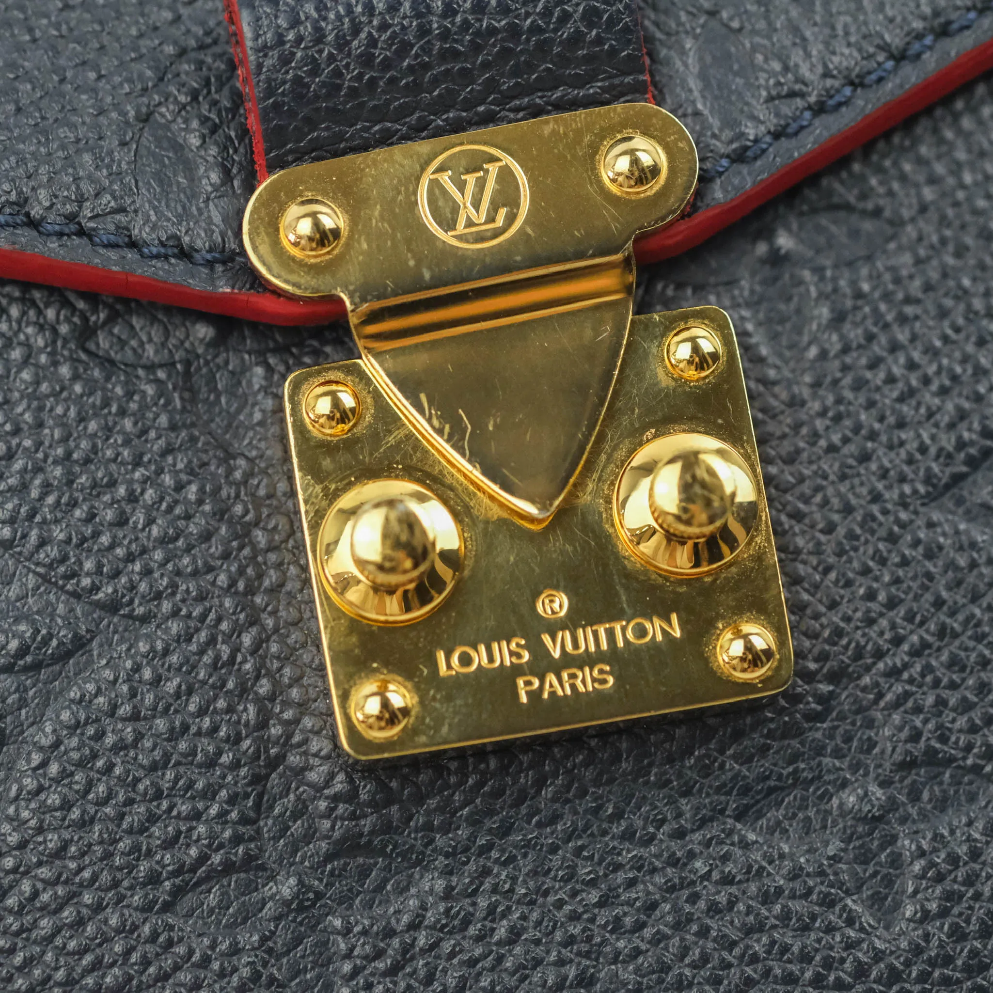 Louis Vuitton Empreinte Pochette Metis Marine Rouge