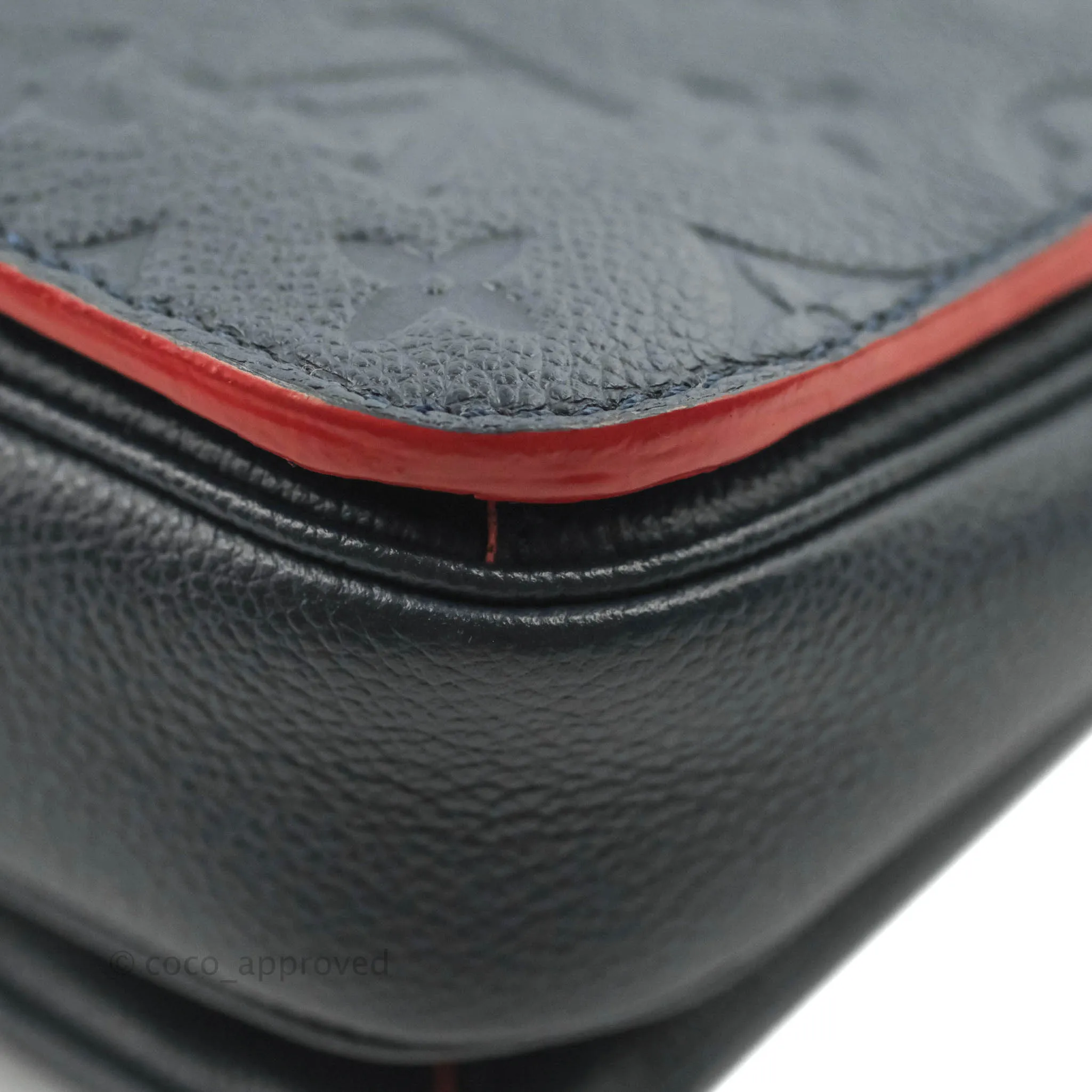 Louis Vuitton Empreinte Pochette Metis Marine Rouge