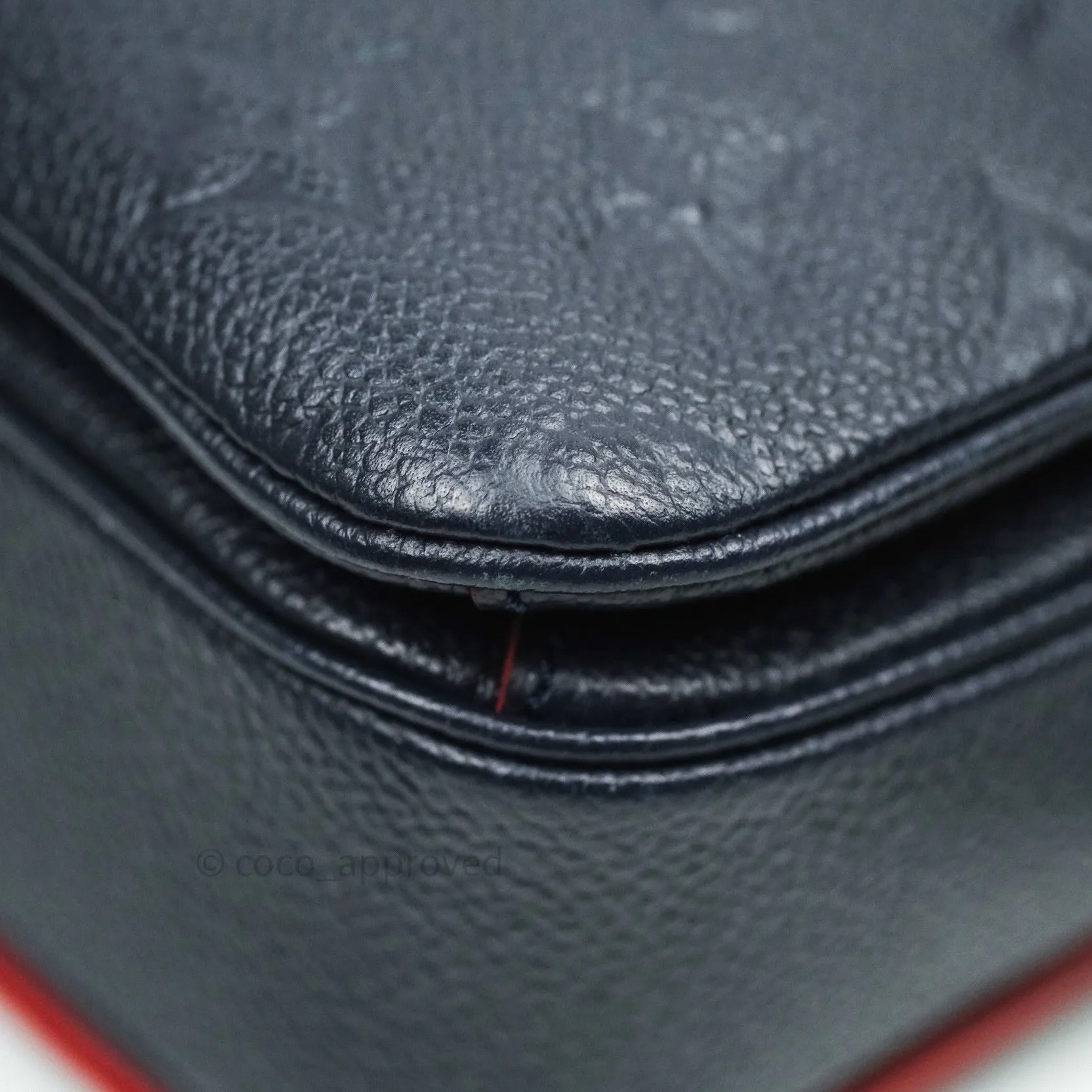 Louis Vuitton Empreinte Pochette Metis Marine Rouge