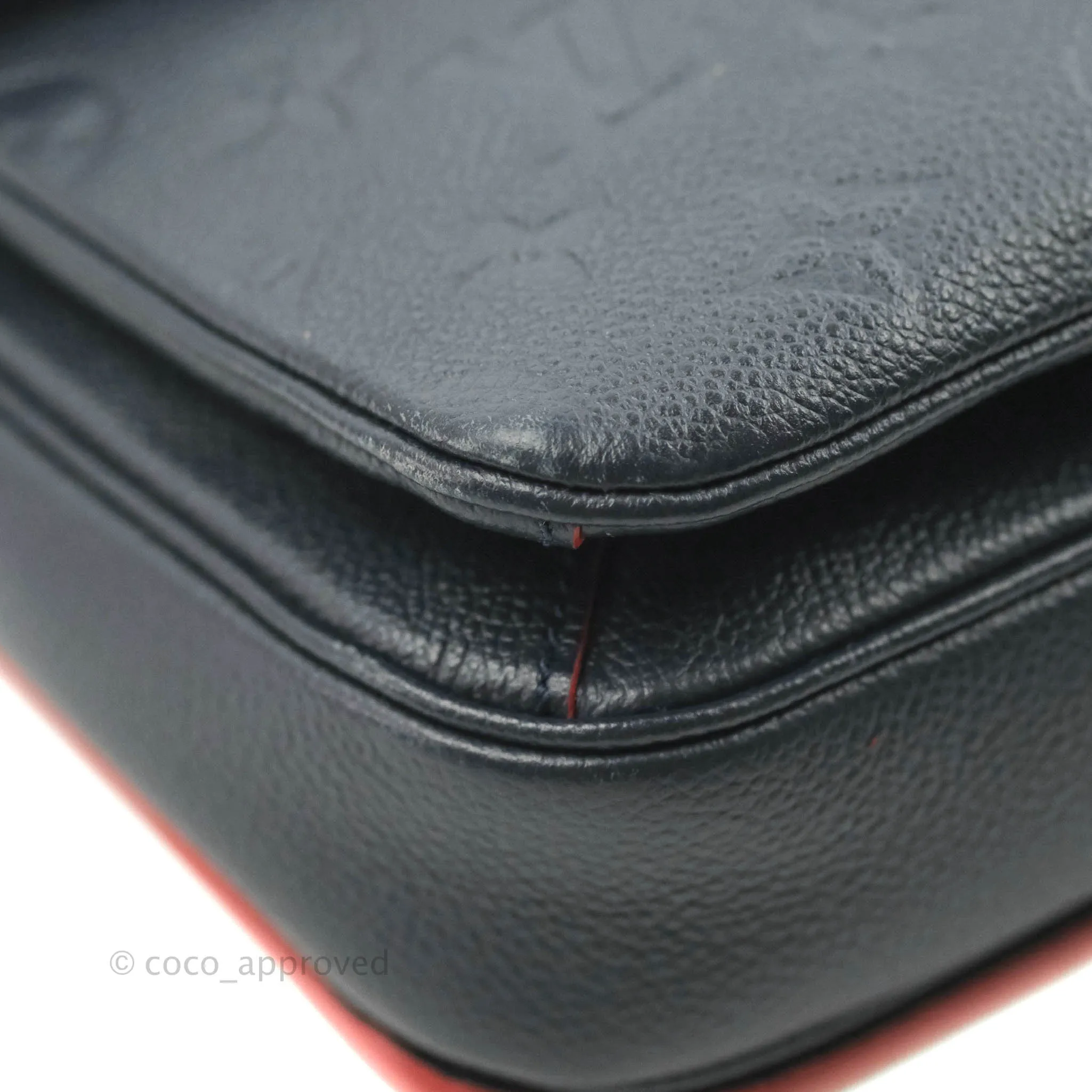 Louis Vuitton Empreinte Pochette Metis Marine Rouge
