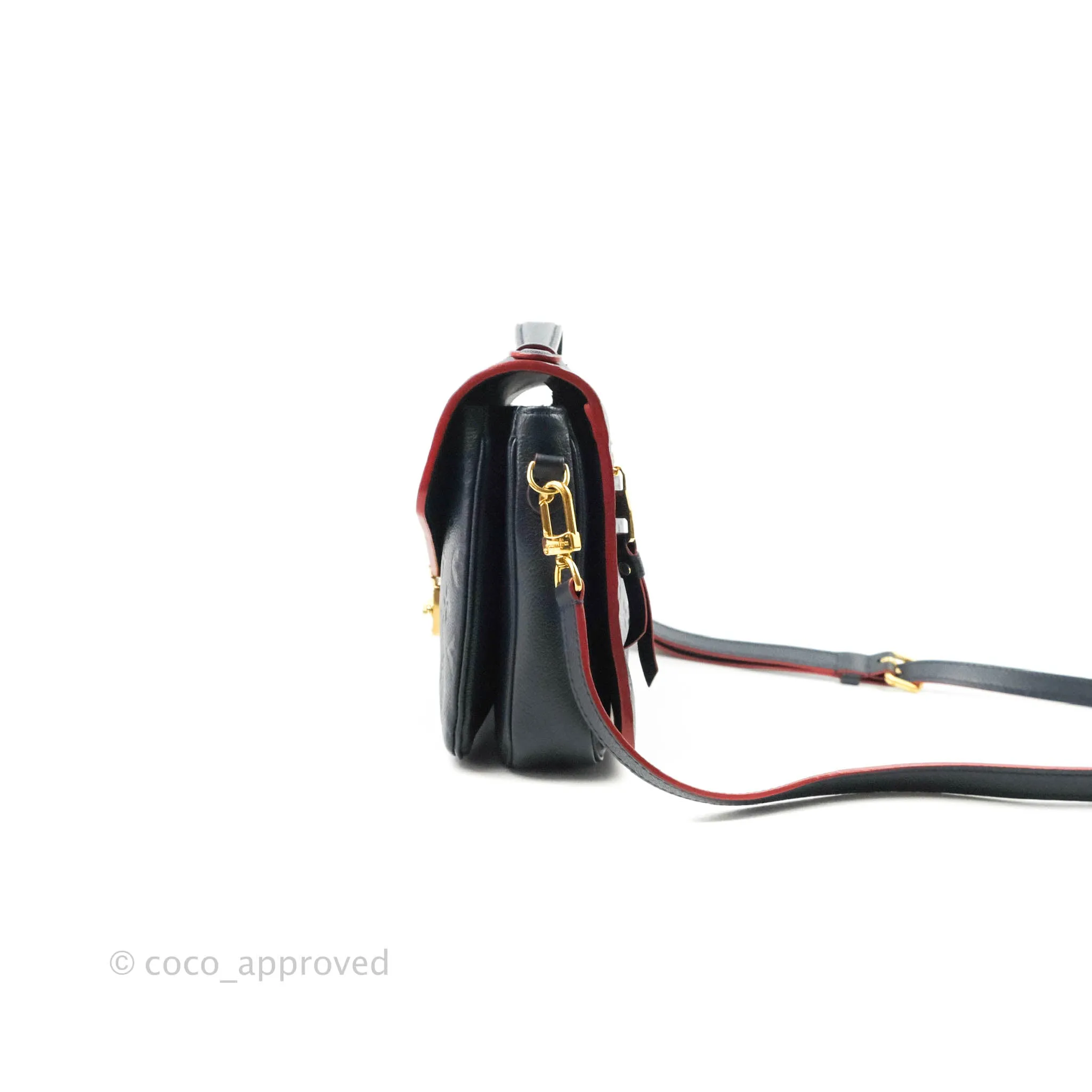 Louis Vuitton Empreinte Pochette Metis Marine Rouge