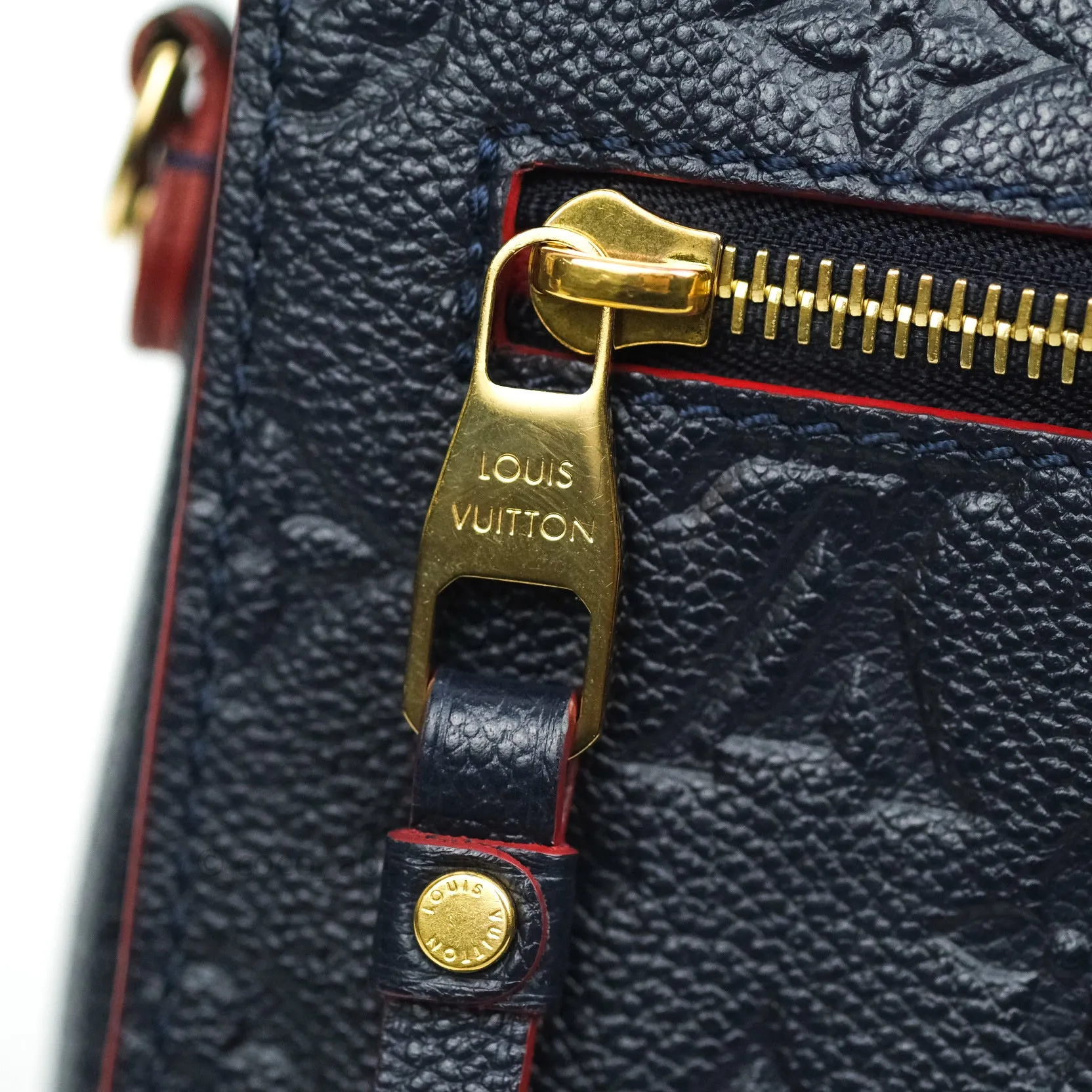 Louis Vuitton Empreinte Pochette Metis Marine Rouge