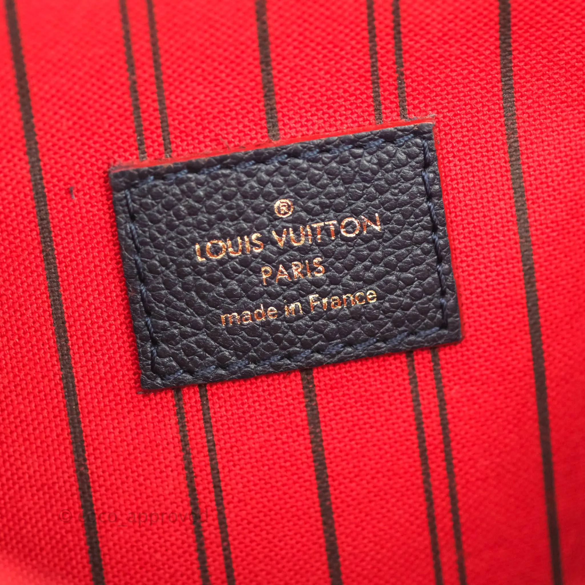 Louis Vuitton Empreinte Pochette Metis Marine Rouge
