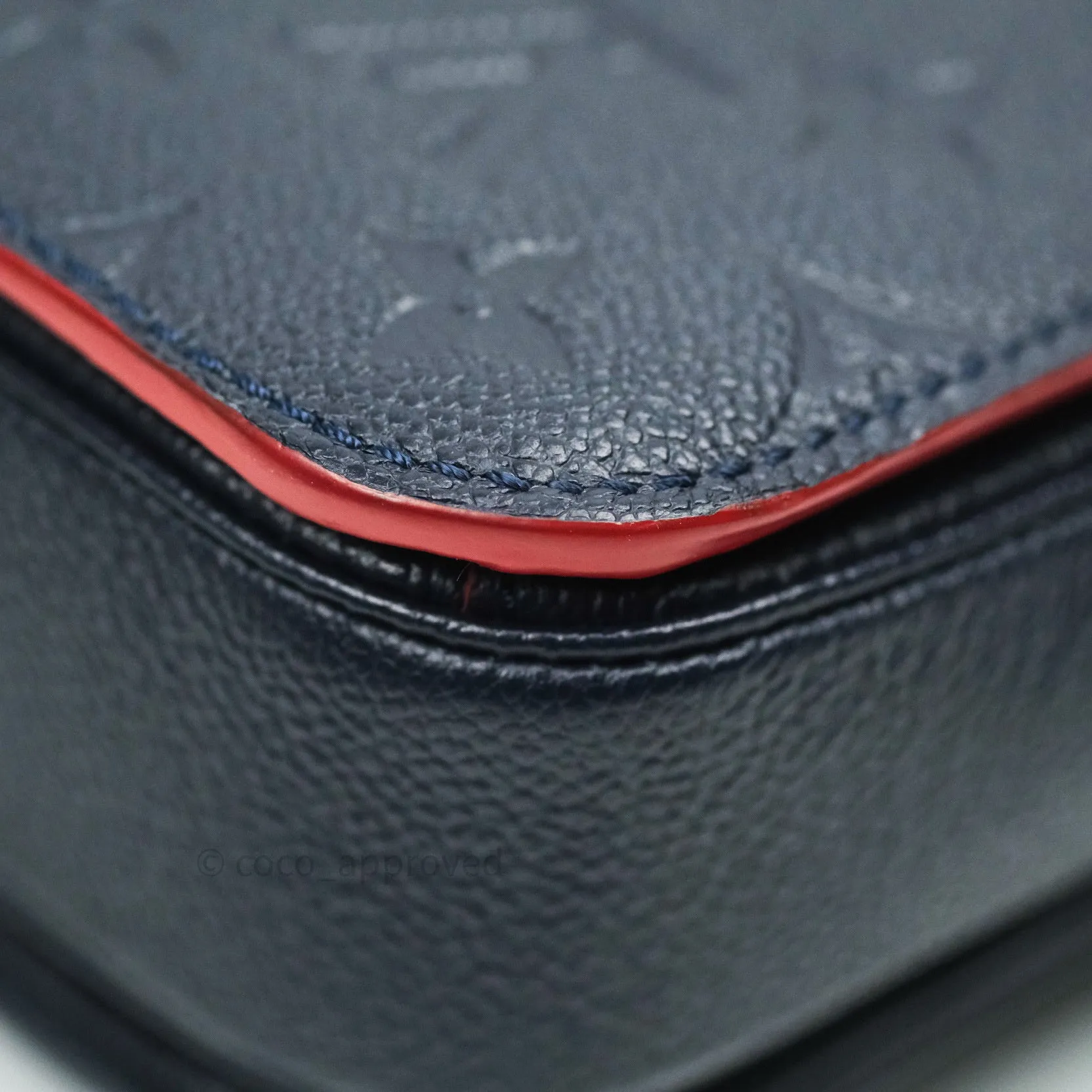 Louis Vuitton Empreinte Pochette Metis Marine Rouge