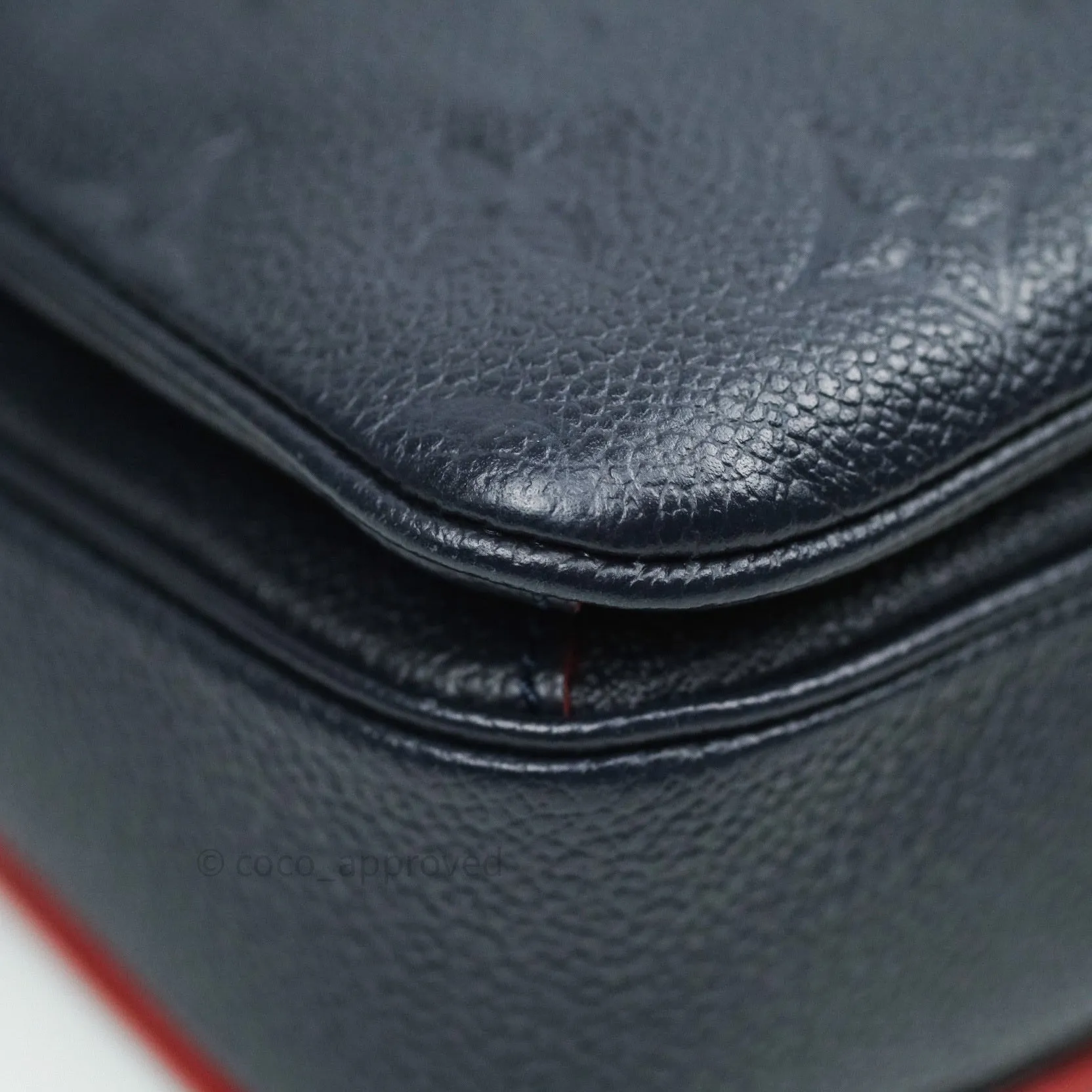 Louis Vuitton Empreinte Pochette Metis Marine Rouge