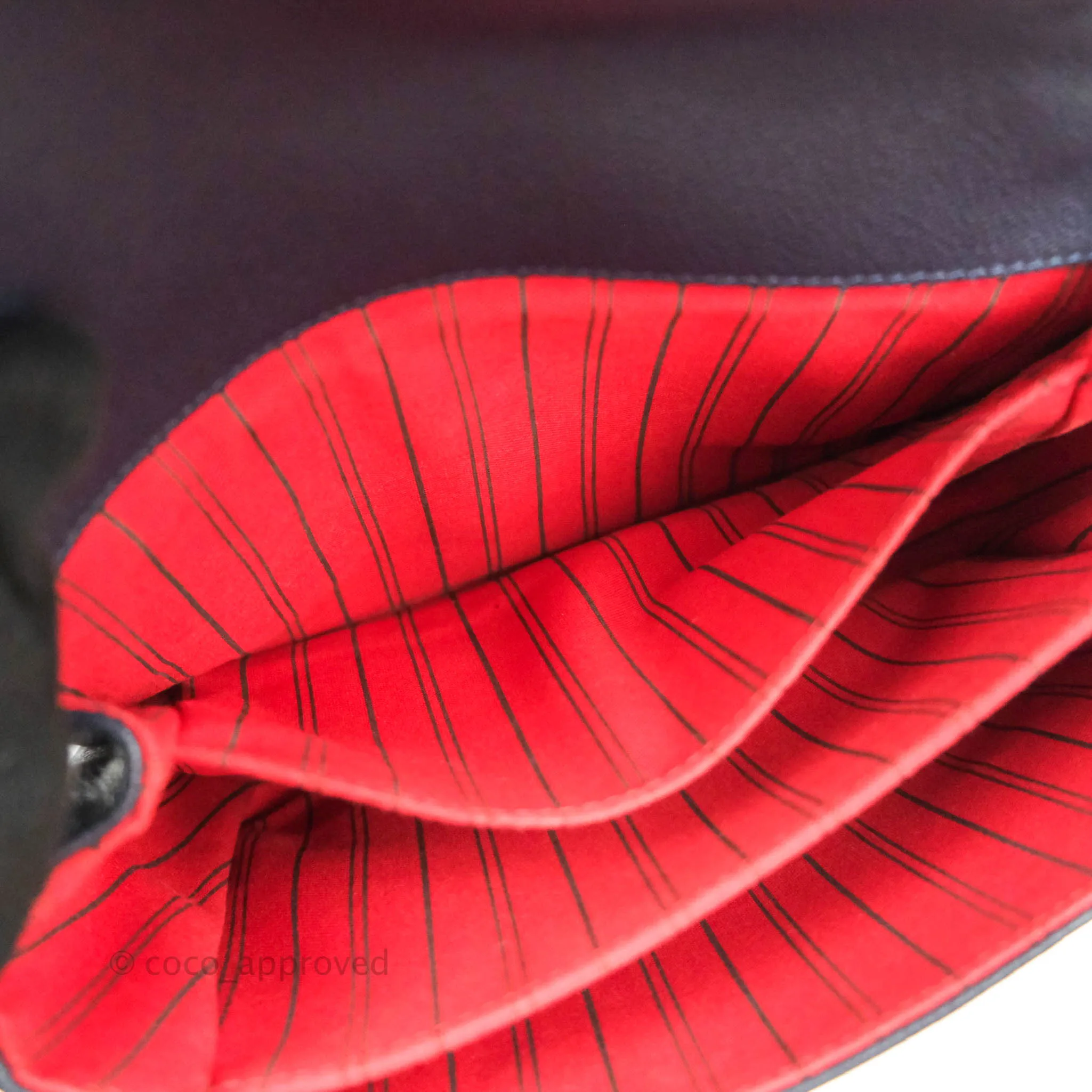 Louis Vuitton Empreinte Pochette Metis Marine Rouge