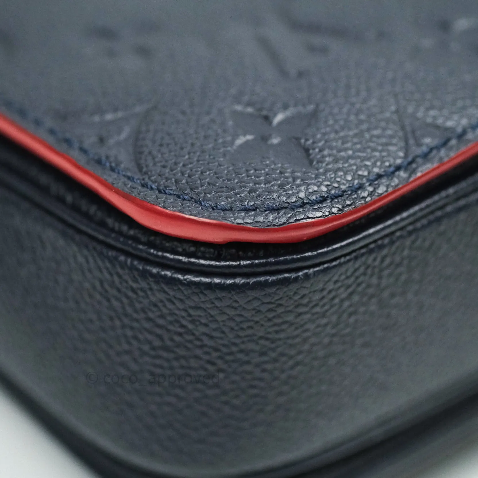 Louis Vuitton Empreinte Pochette Metis Marine Rouge