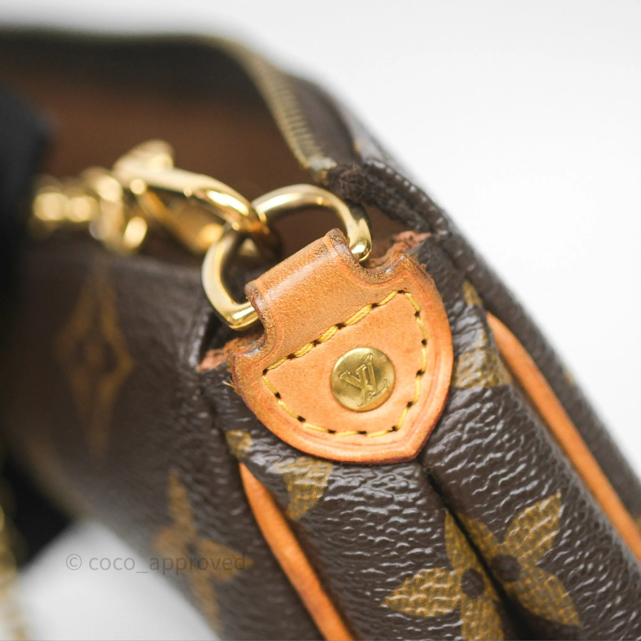 Louis Vuitton Eva Shoulder Bag Monogram Coated Canvas