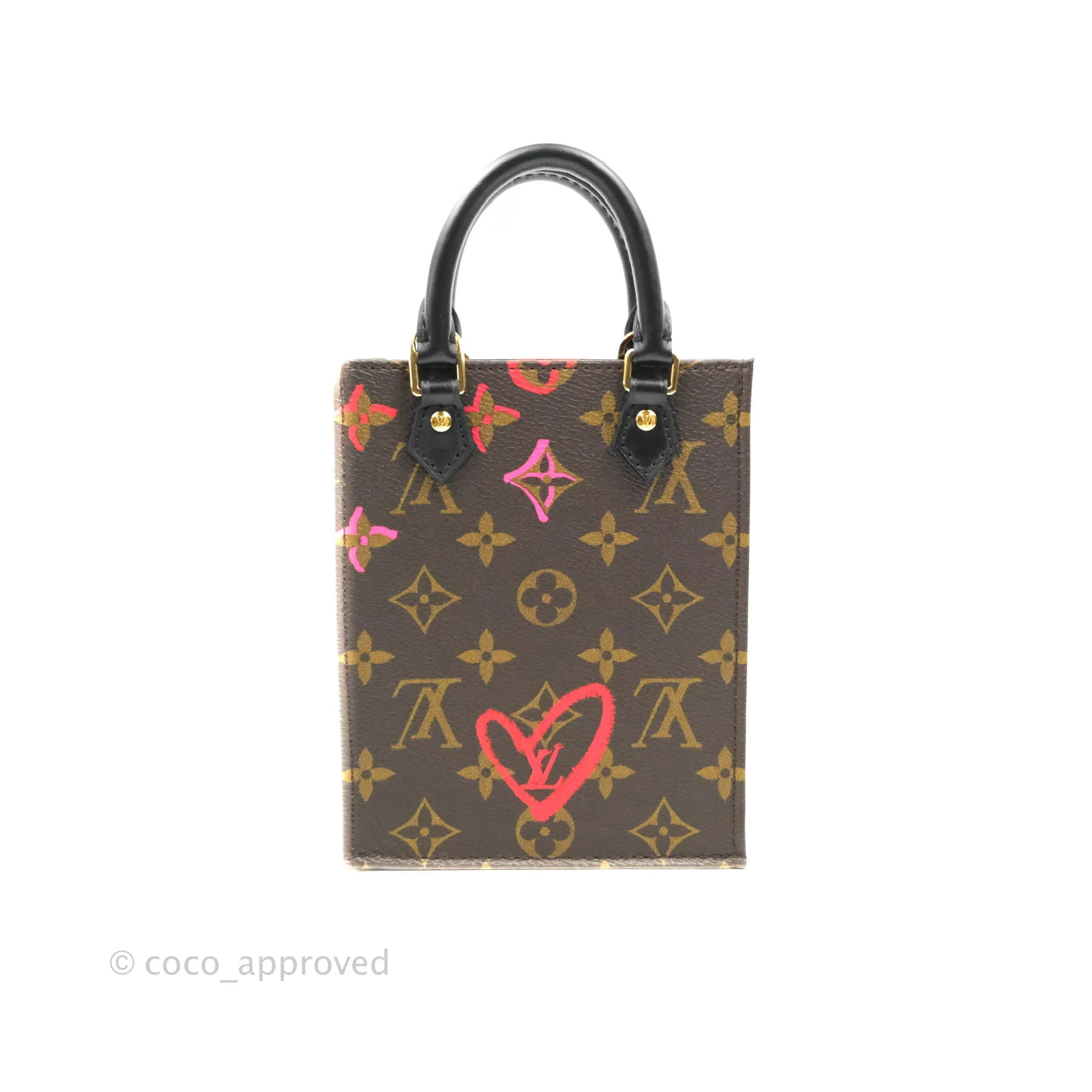 Louis Vuitton Fall In Love Monogram Canvas Petit Sac Plat Bag - Limited Edition