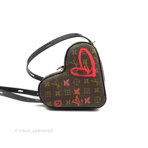 Louis Vuitton Fall In Love Sac Cur Crossbody Black Monogram Canvas Limited Edition