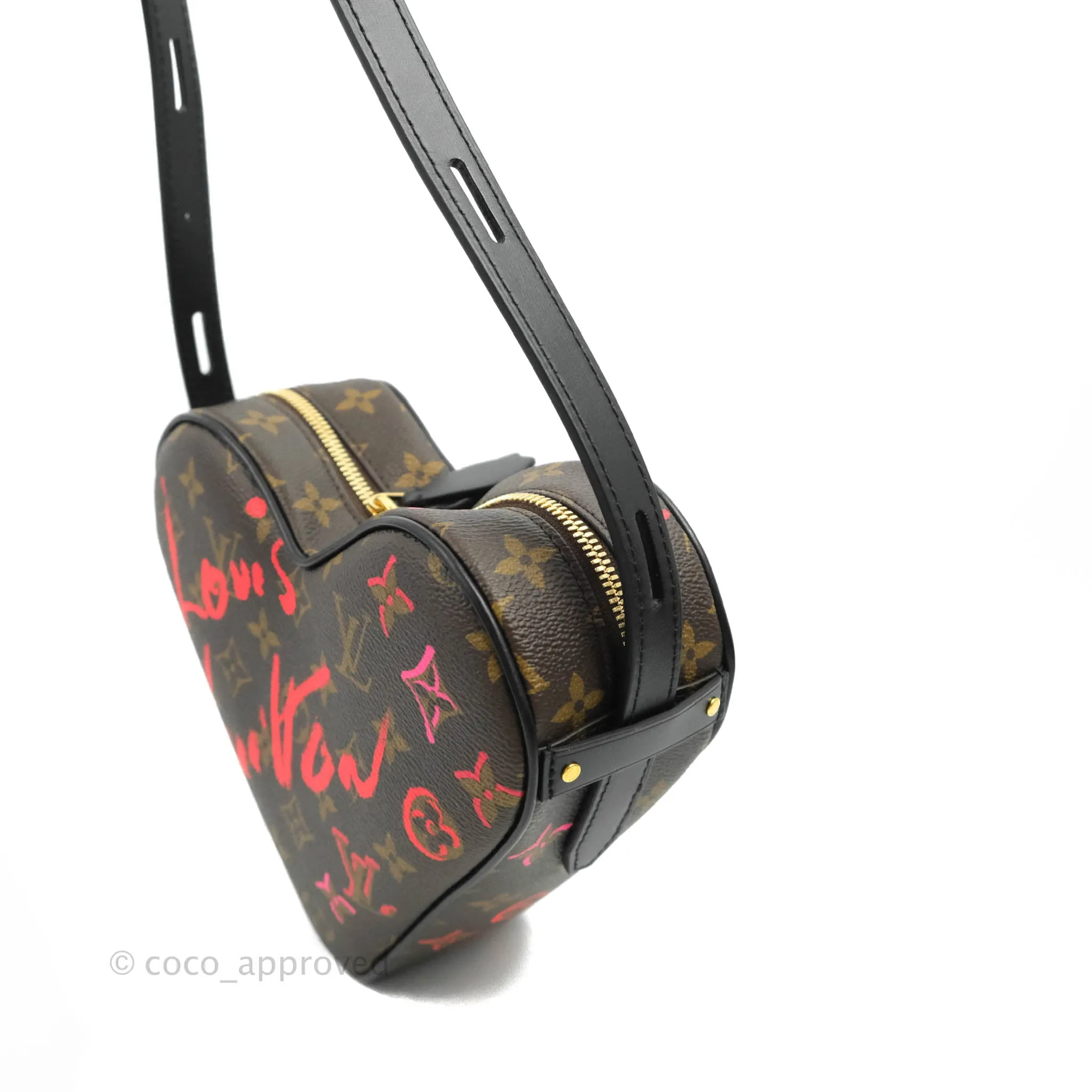 Louis Vuitton Fall In Love Sac Cur Crossbody Black Monogram Canvas Limited Edition