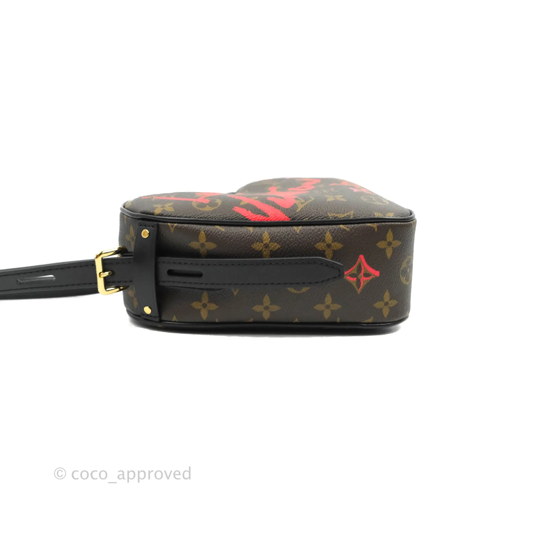 Louis Vuitton Fall In Love Sac Cur Crossbody Black Monogram Canvas Limited Edition