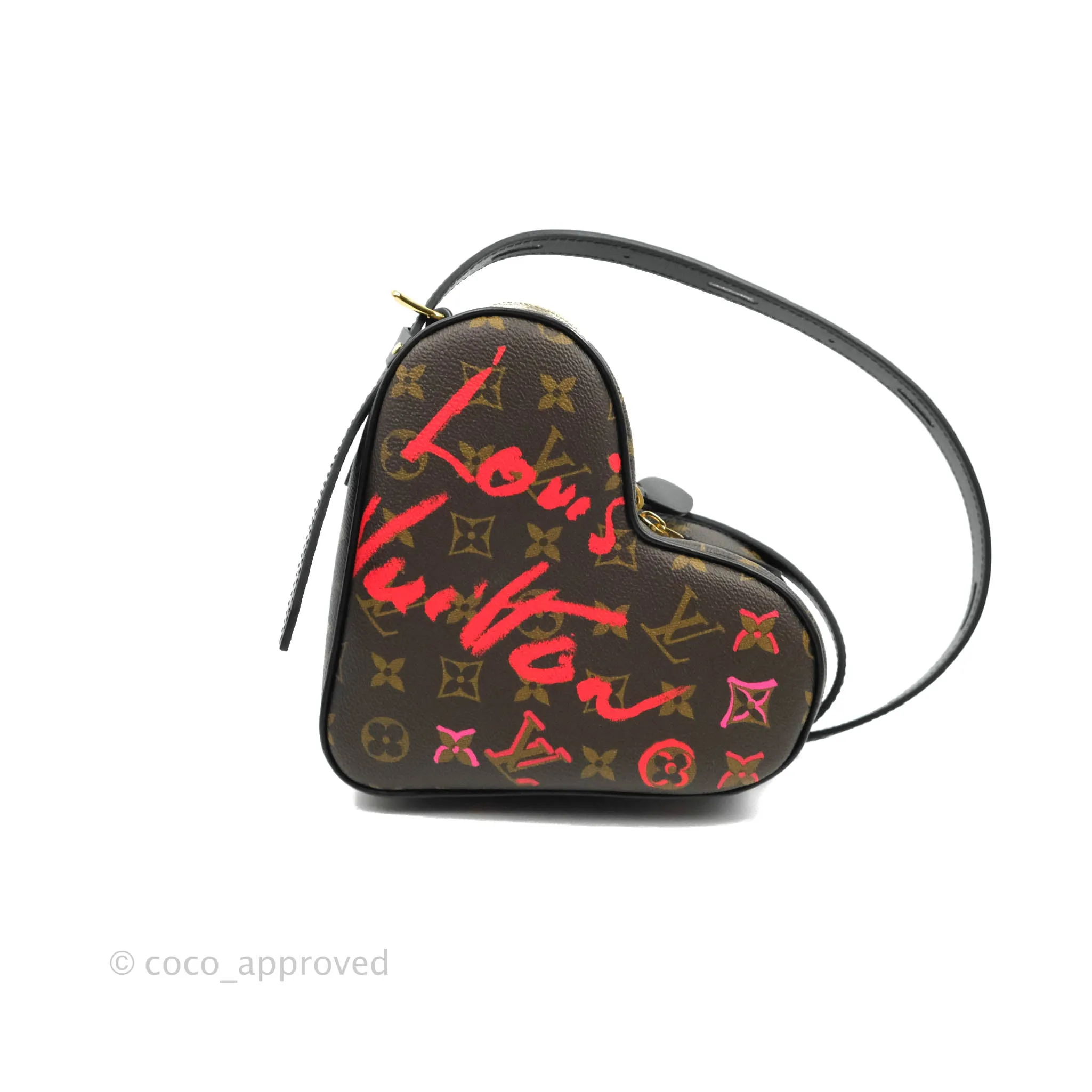 Louis Vuitton Fall In Love Sac Cur Crossbody Black Monogram Canvas Limited Edition