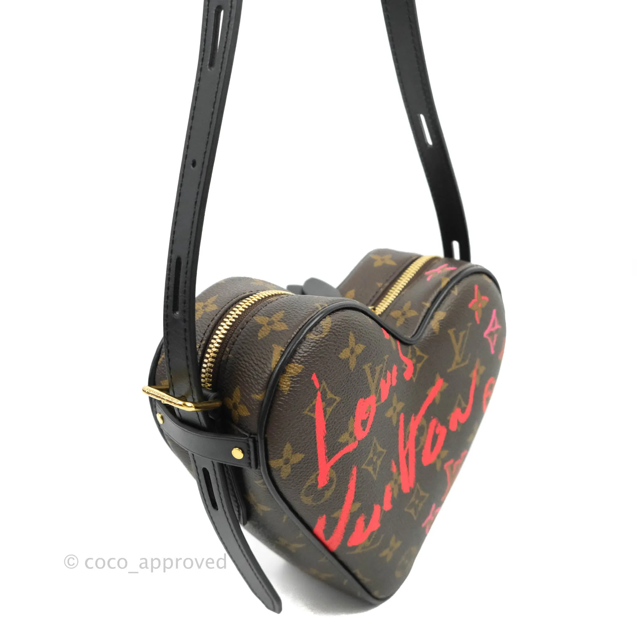 Louis Vuitton Fall In Love Sac Cur Crossbody Black Monogram Canvas Limited Edition