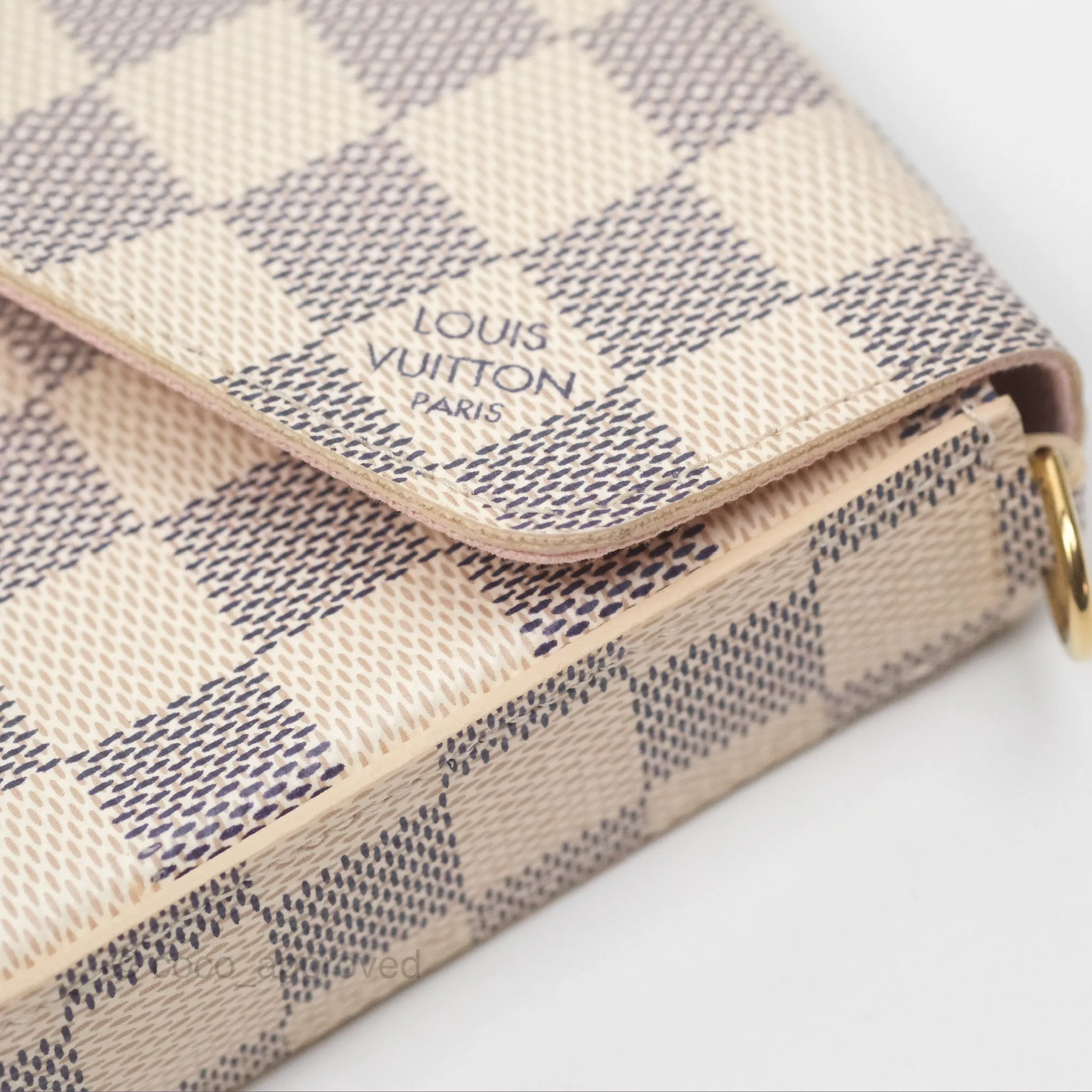 Louis Vuitton Flicie Pochette Damier Azur Canvas