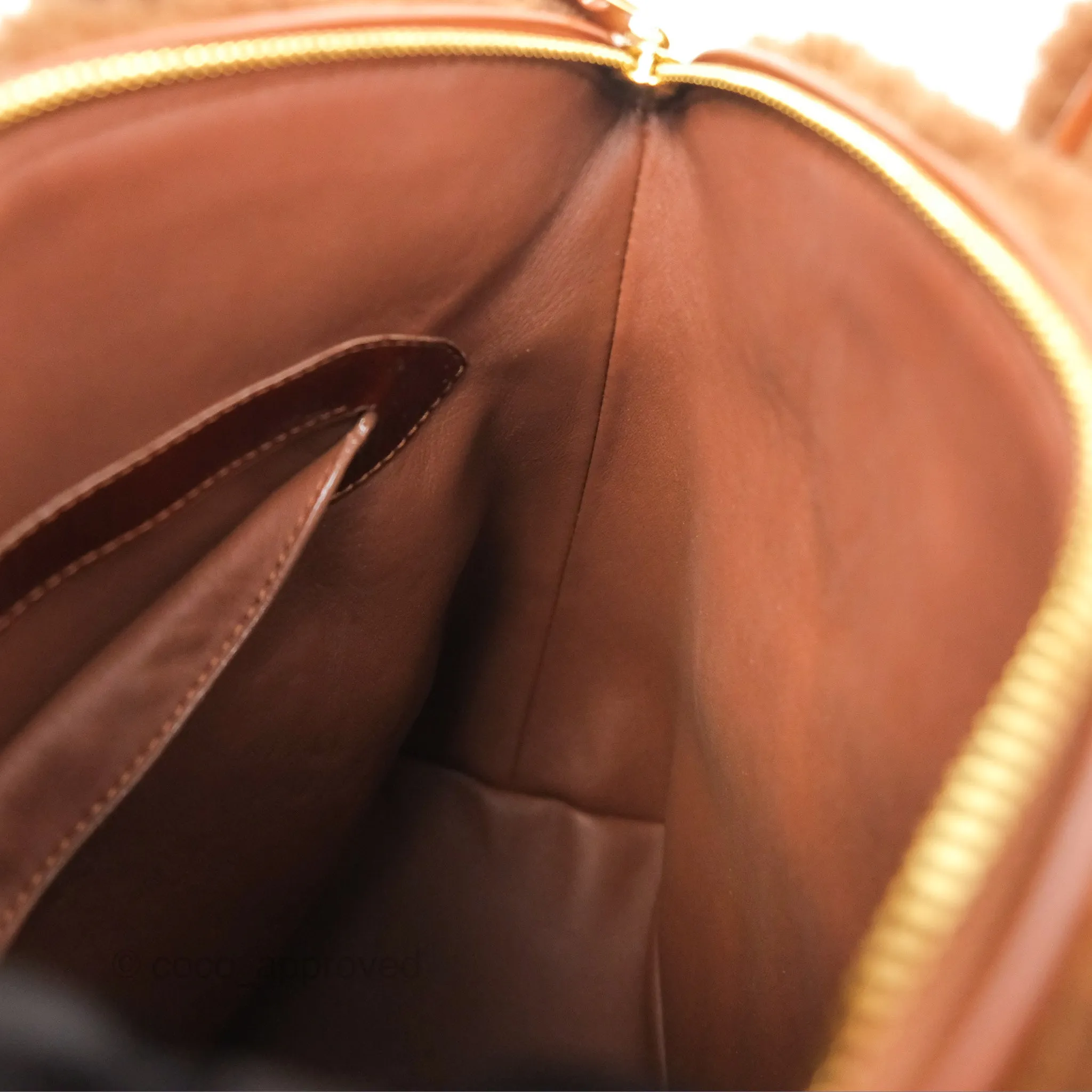 Louis Vuitton Lockit Shearling Pulsion Brown