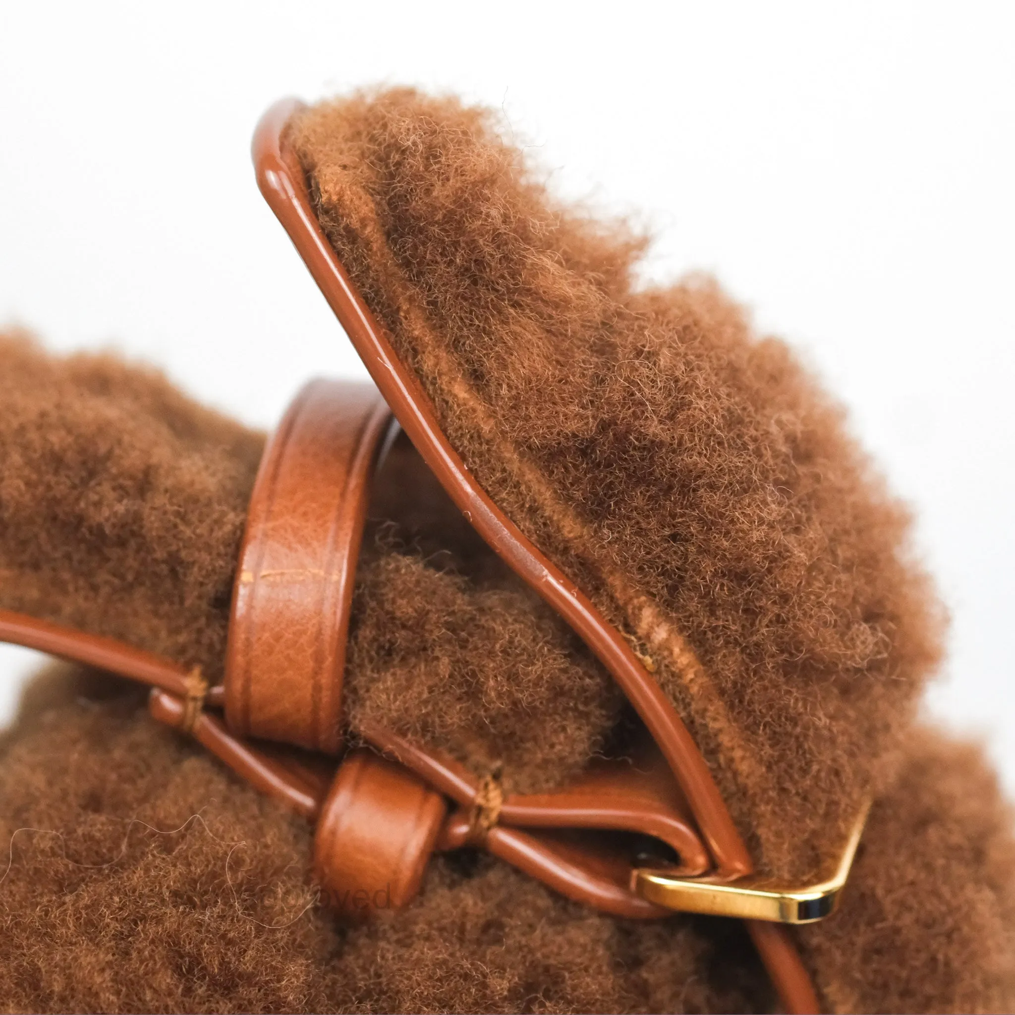 Louis Vuitton Lockit Shearling Pulsion Brown