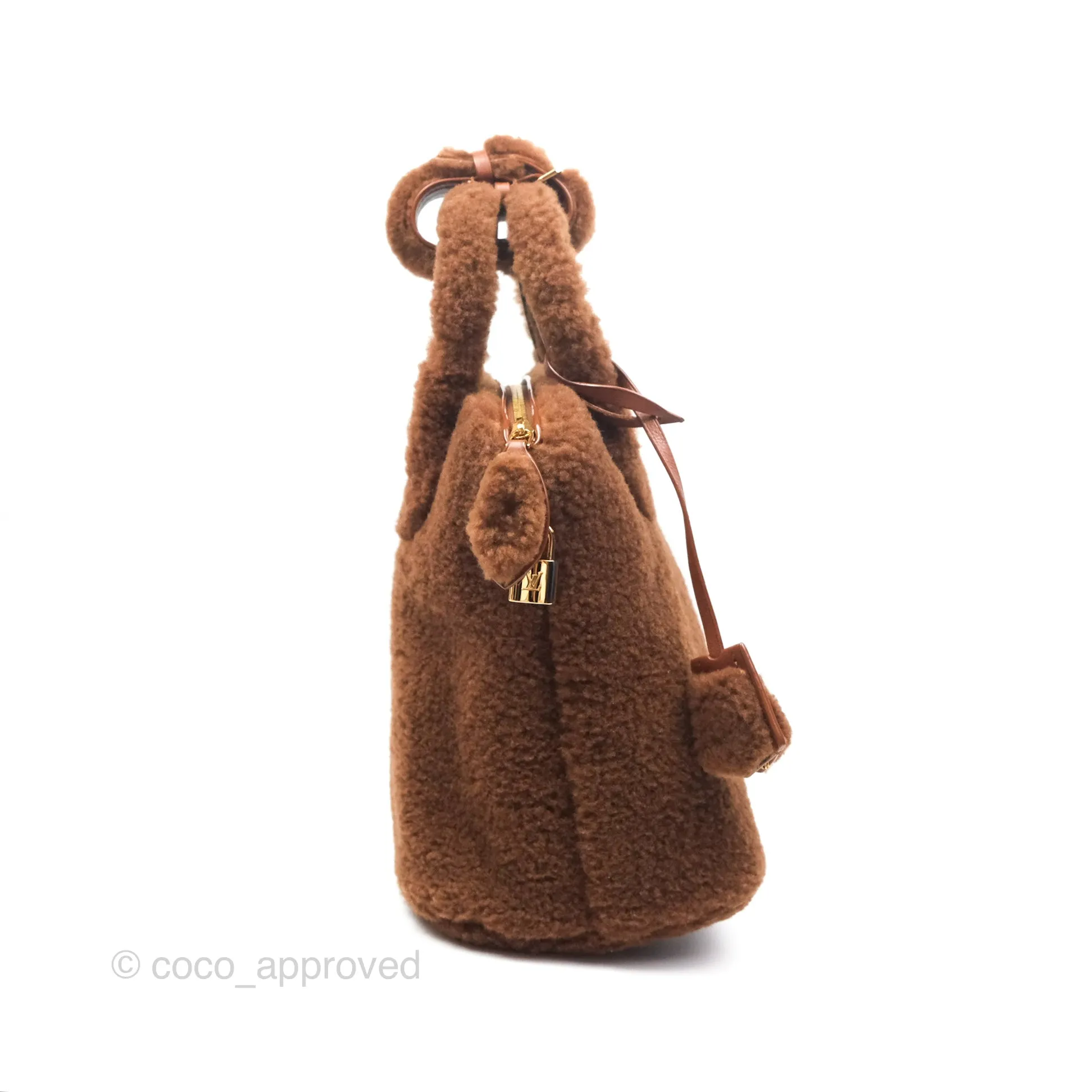 Louis Vuitton Lockit Shearling Pulsion Brown