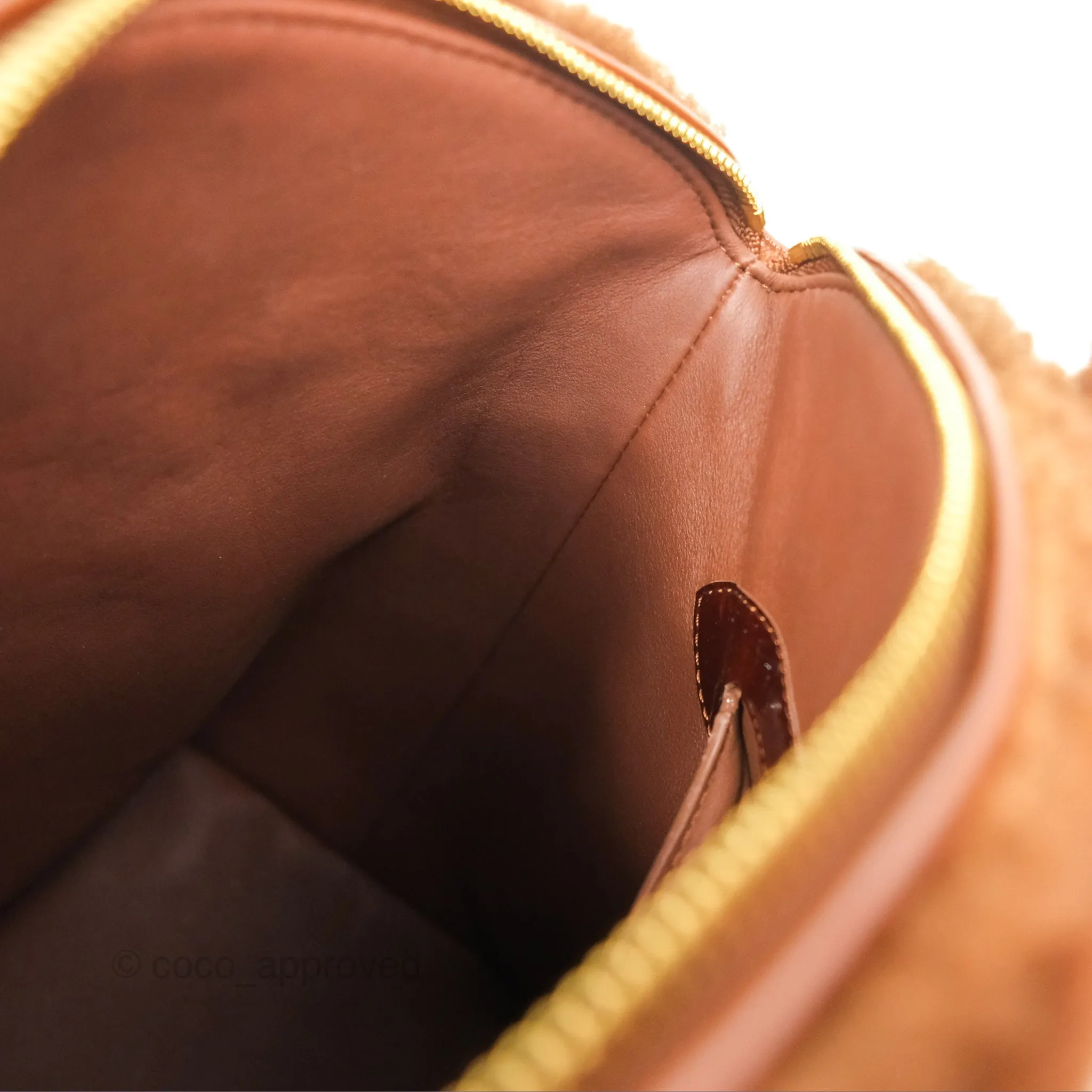 Louis Vuitton Lockit Shearling Pulsion Brown