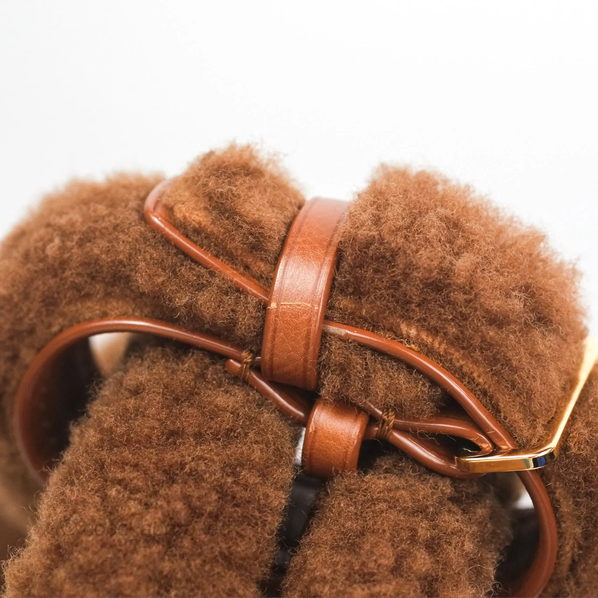 Louis Vuitton Lockit Shearling Pulsion Brown