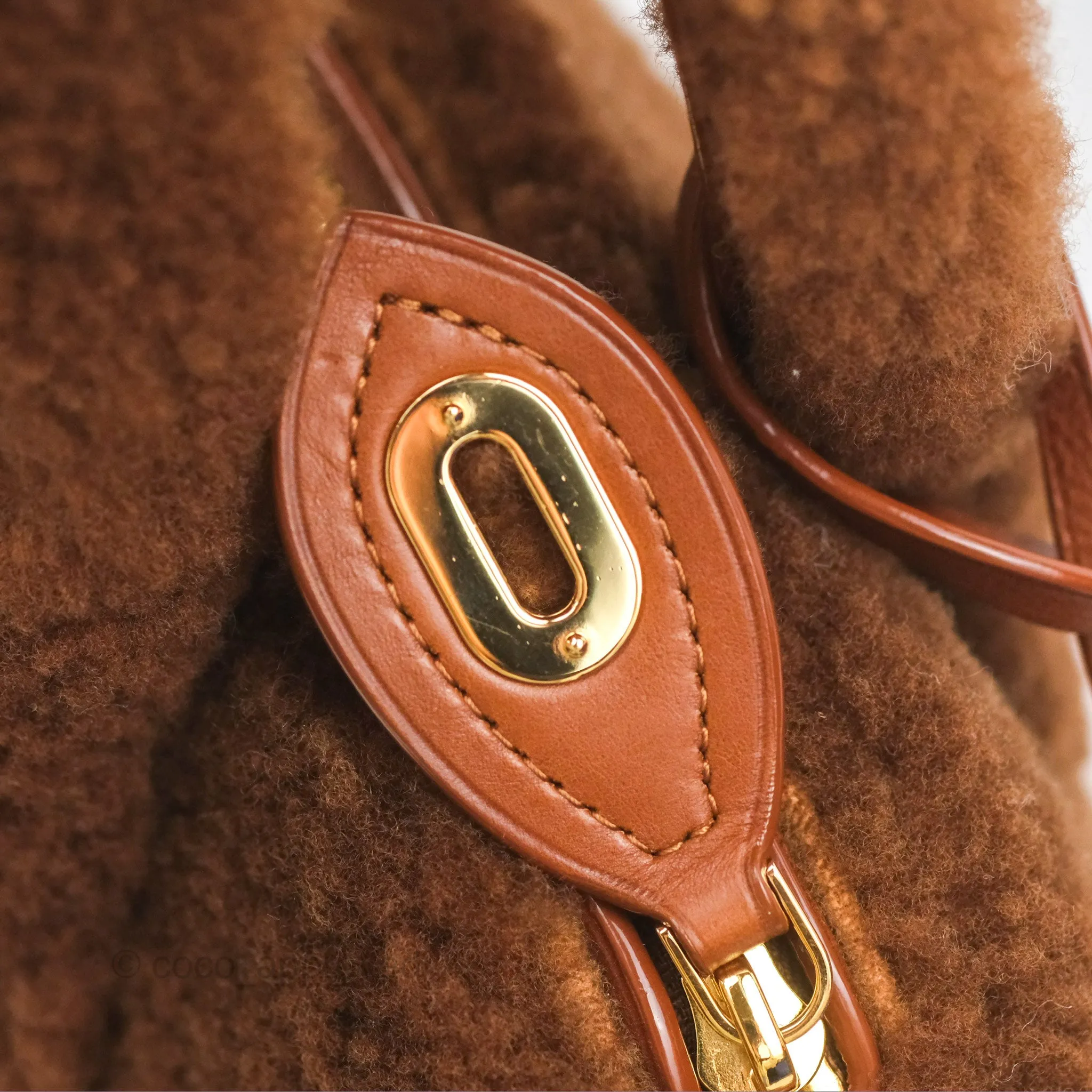 Louis Vuitton Lockit Shearling Pulsion Brown