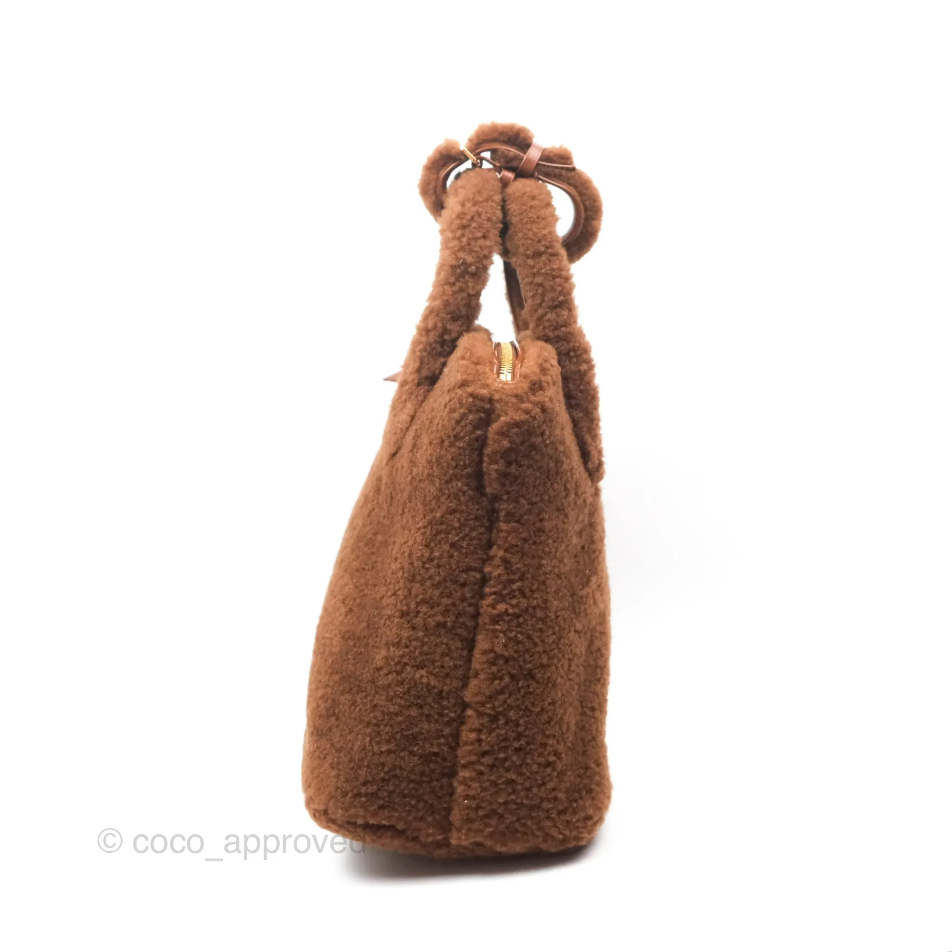 Louis Vuitton Lockit Shearling Pulsion Brown