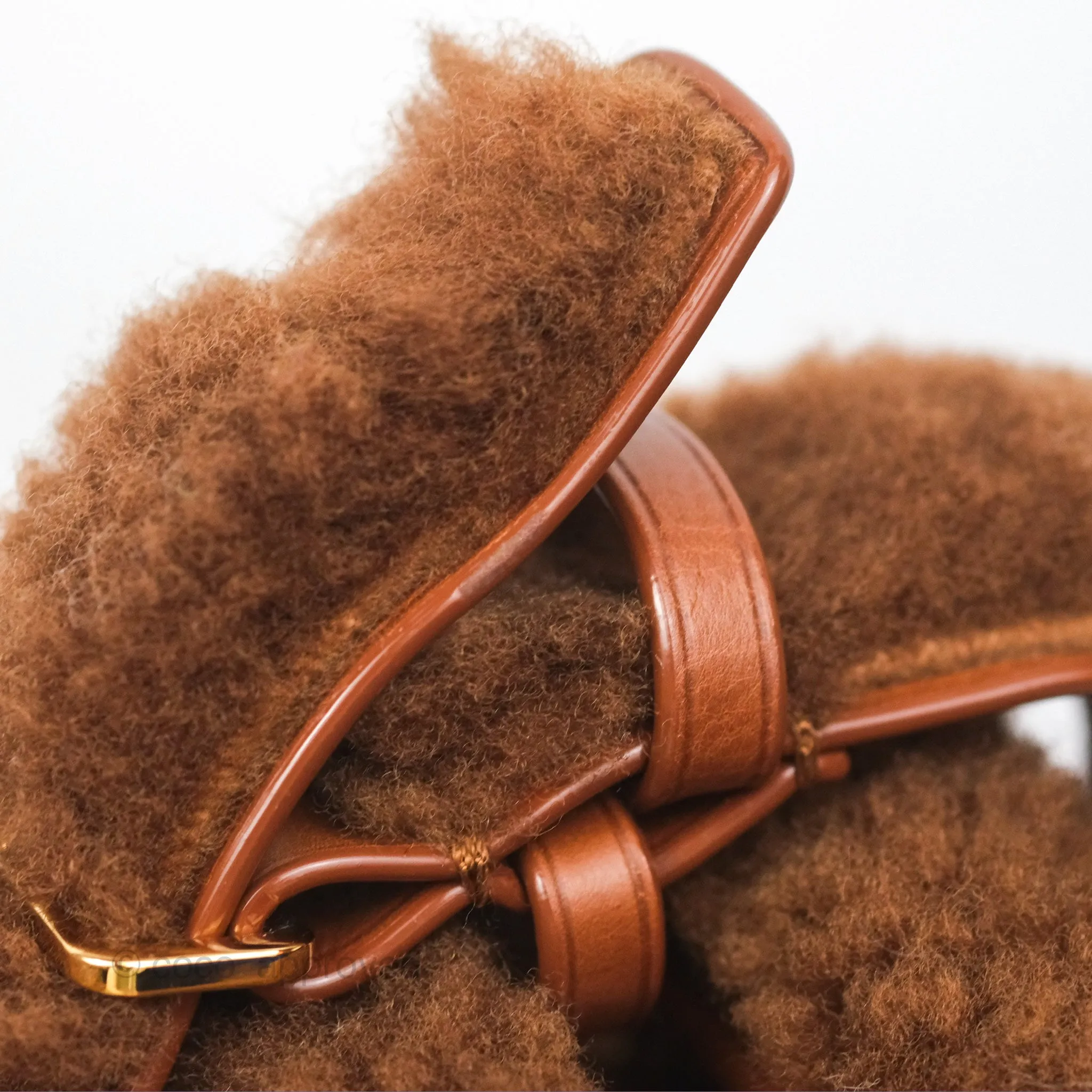 Louis Vuitton Lockit Shearling Pulsion Brown
