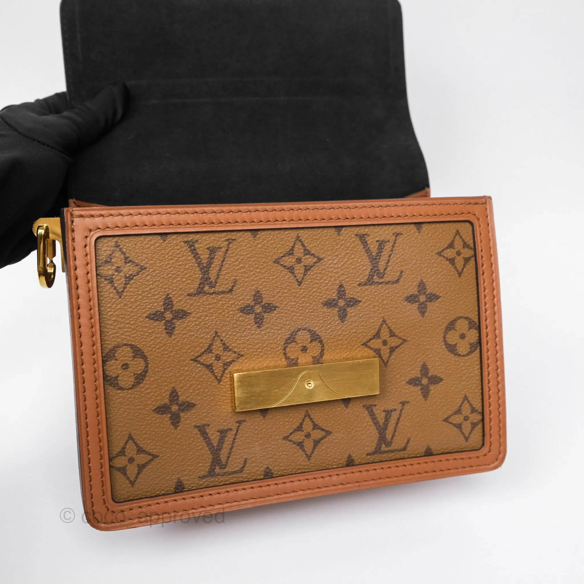 Louis Vuitton Mini Dauphine Monogram Tan Calfskin