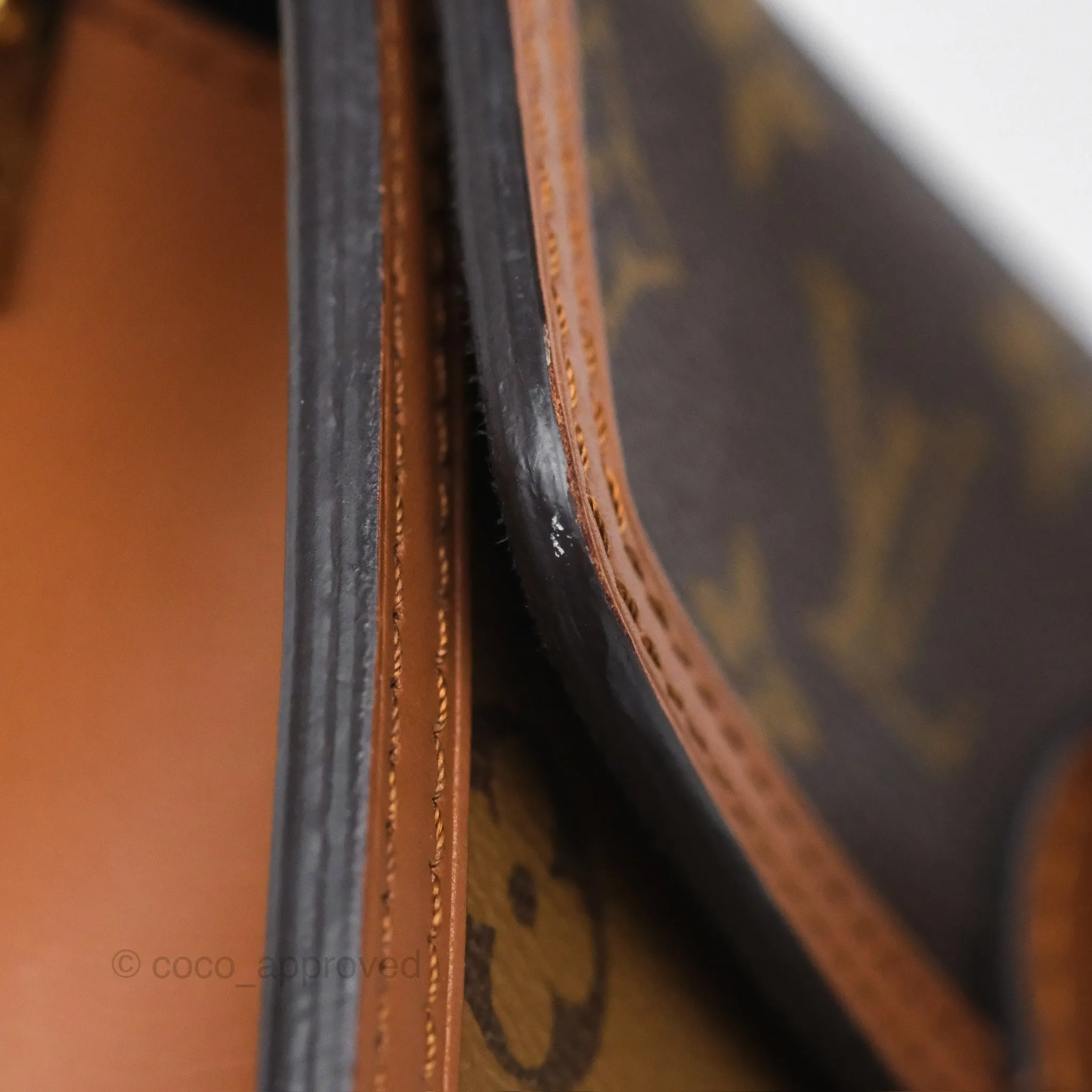Louis Vuitton Mini Dauphine Monogram Tan Calfskin
