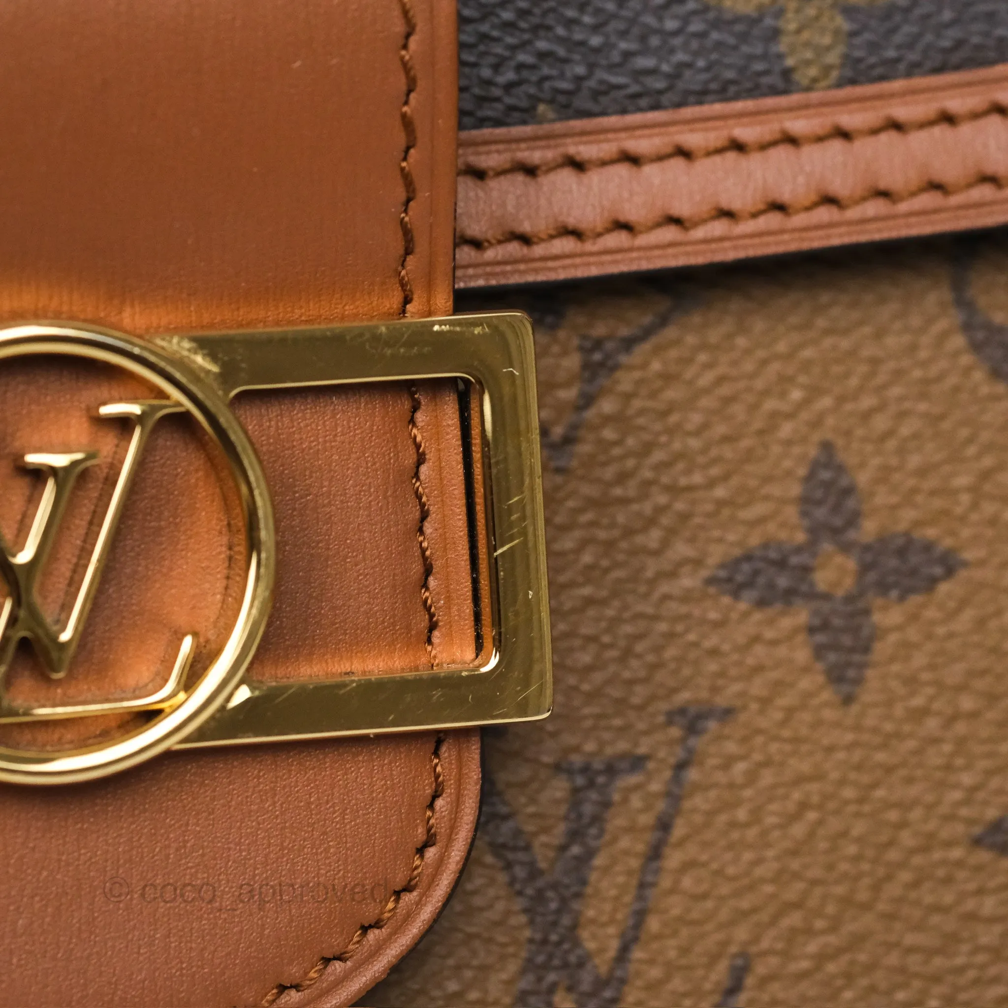 Louis Vuitton Mini Dauphine Monogram Tan Calfskin