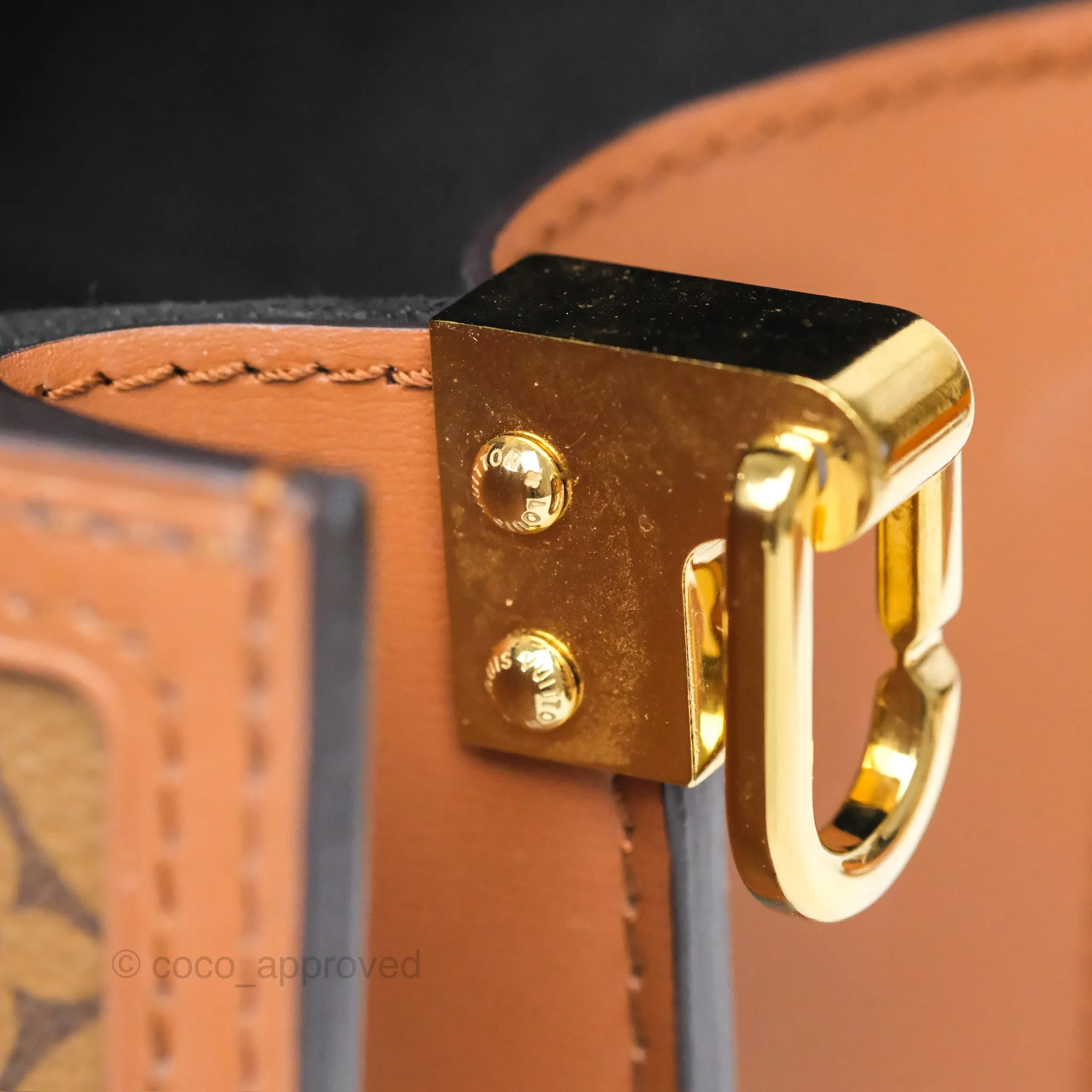 Louis Vuitton Mini Dauphine Monogram Tan Calfskin