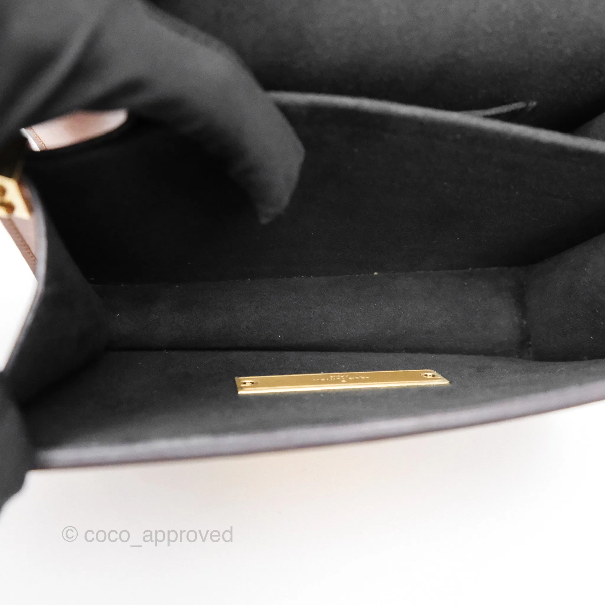 Louis Vuitton Mini Dauphine Monogram Tan Calfskin