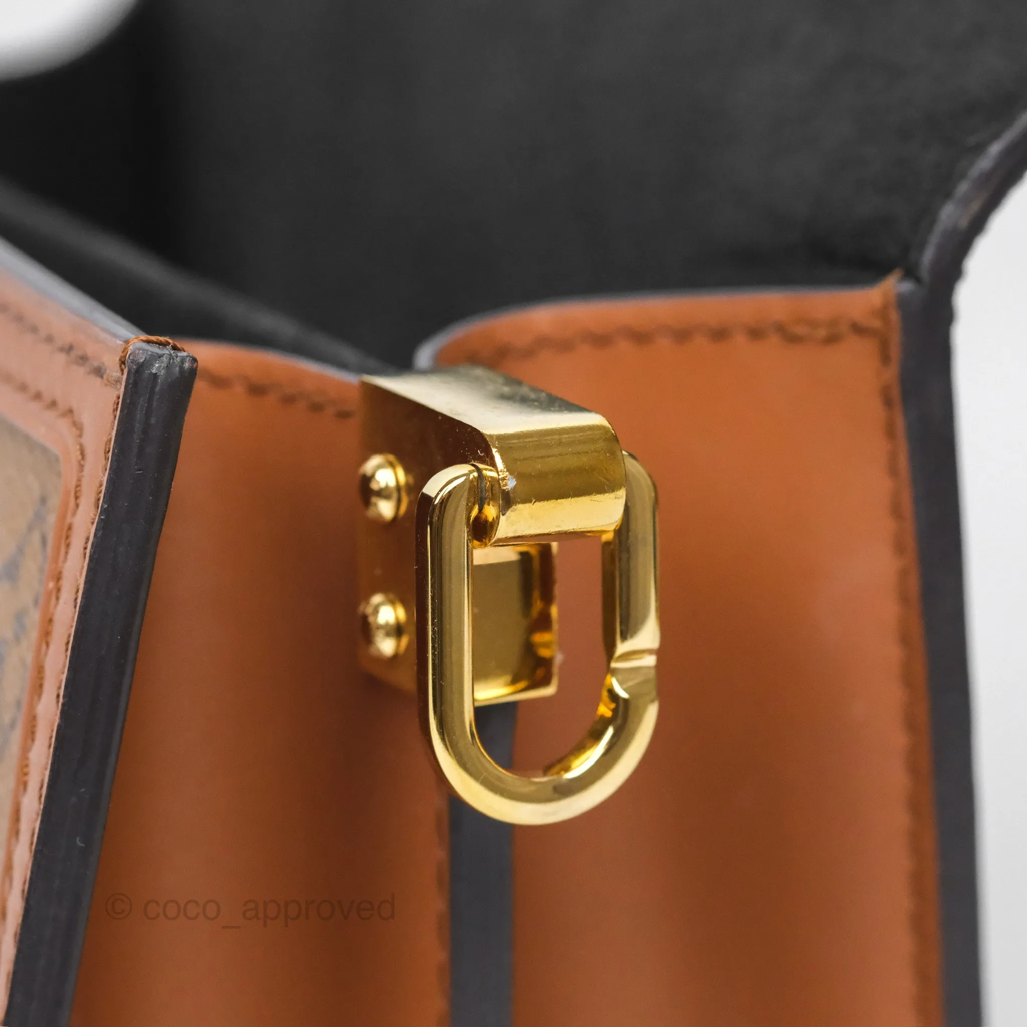 Louis Vuitton Mini Dauphine Monogram Tan Calfskin