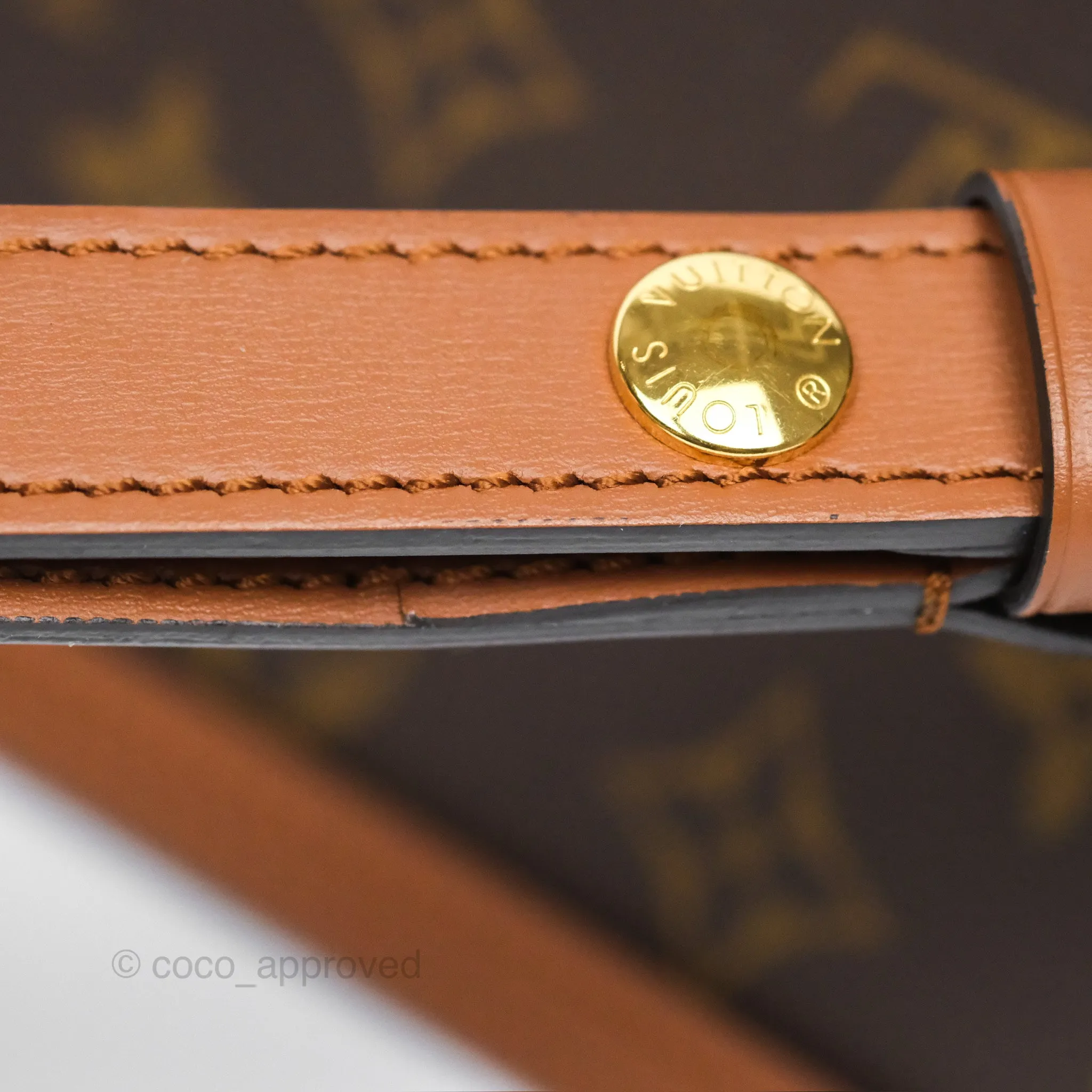 Louis Vuitton Mini Dauphine Monogram Tan Calfskin