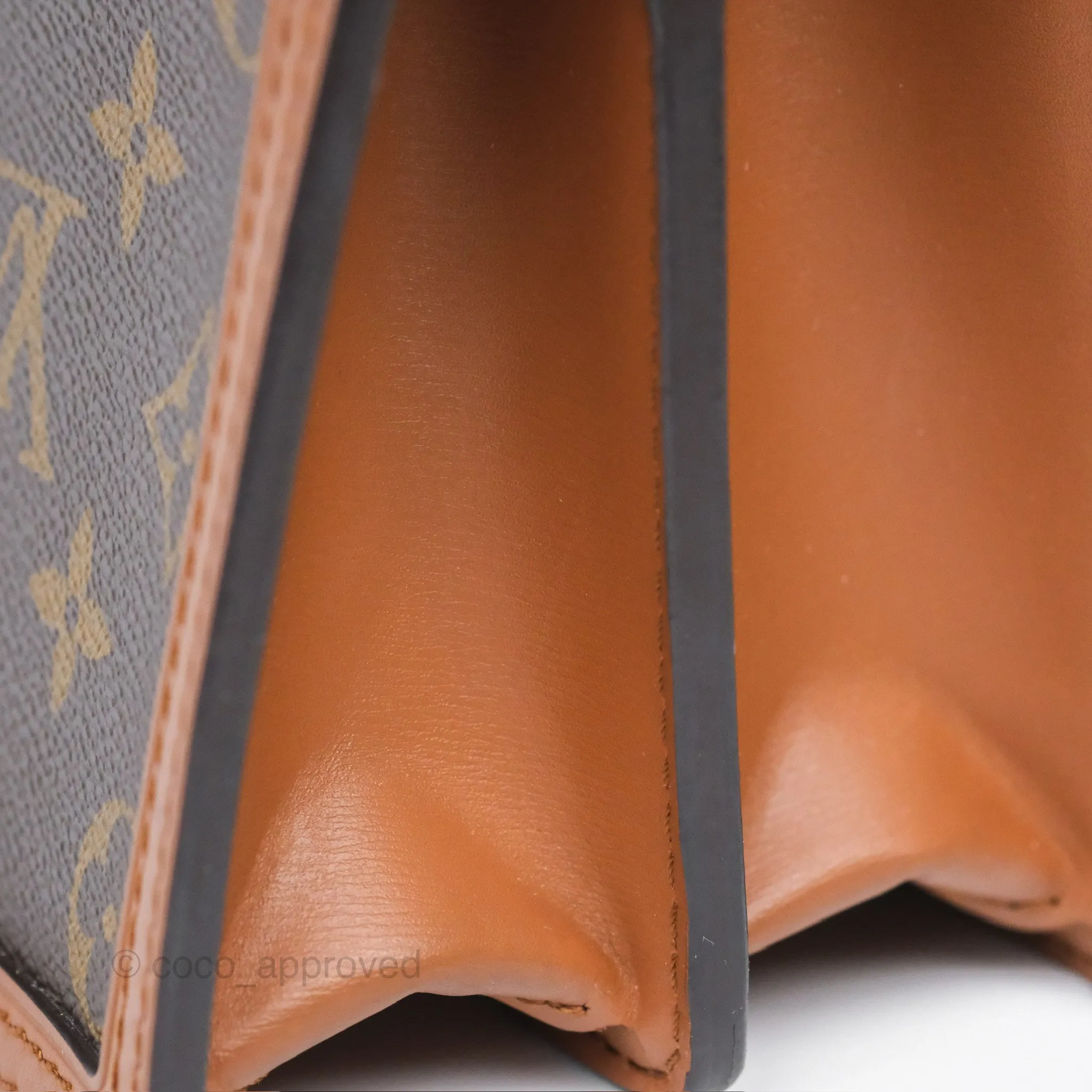 Louis Vuitton Mini Dauphine Monogram Tan Calfskin