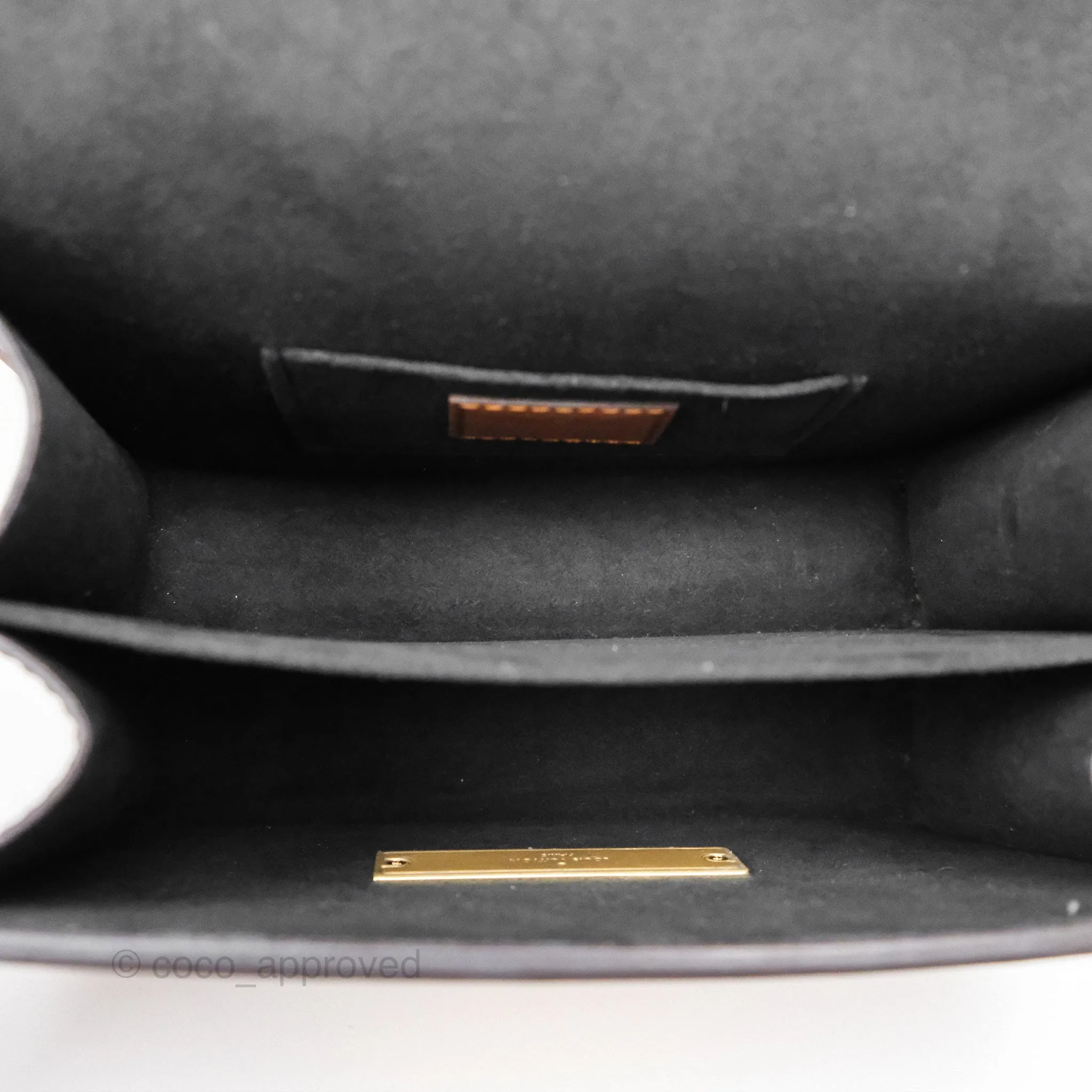 Louis Vuitton Mini Dauphine Monogram Tan Calfskin