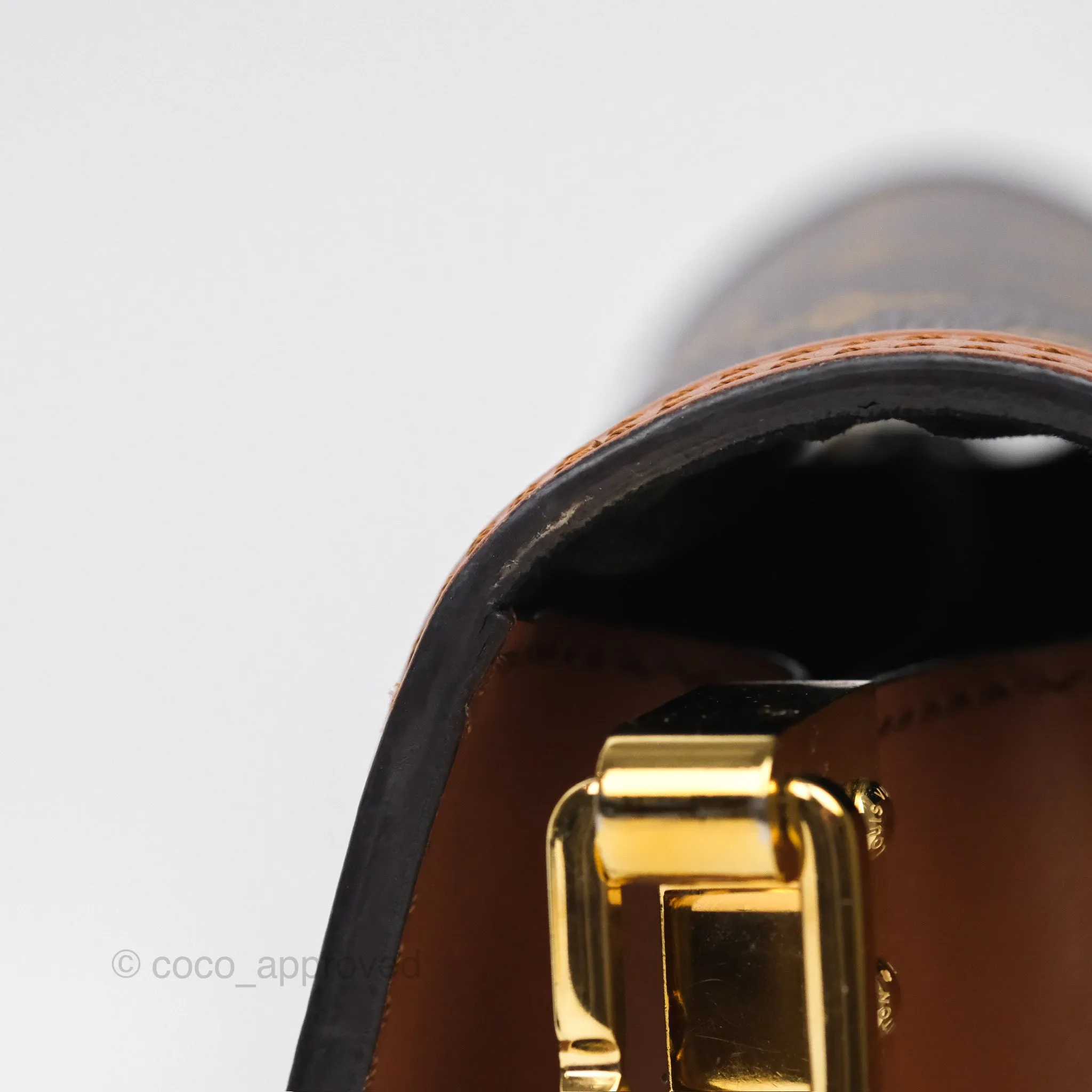 Louis Vuitton Mini Dauphine Monogram Tan Calfskin